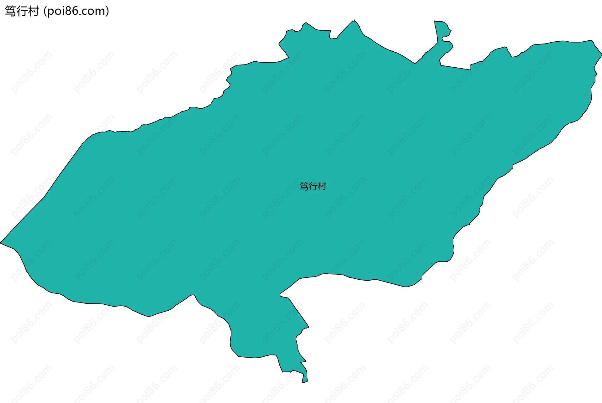 笃行村边界地图