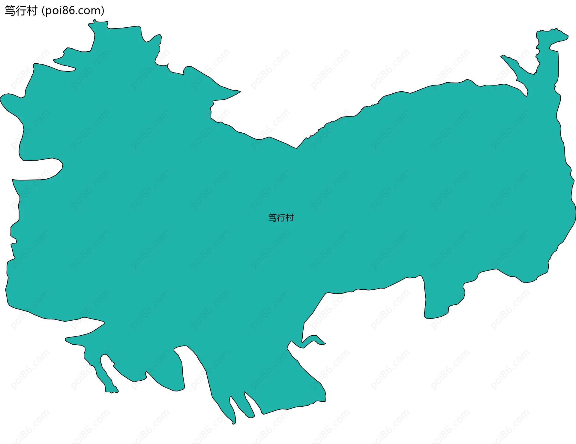笃行村边界地图