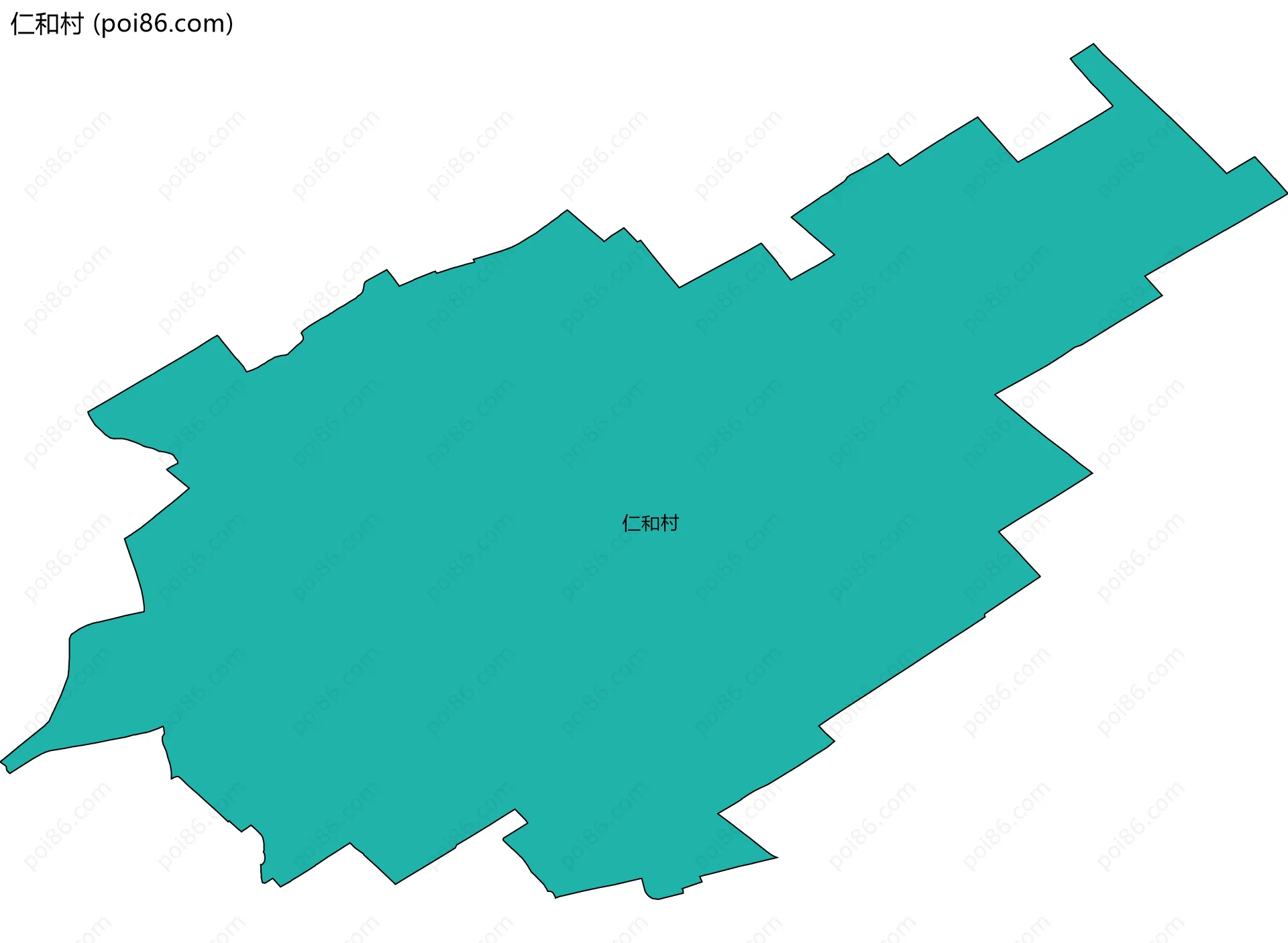 仁和村边界地图