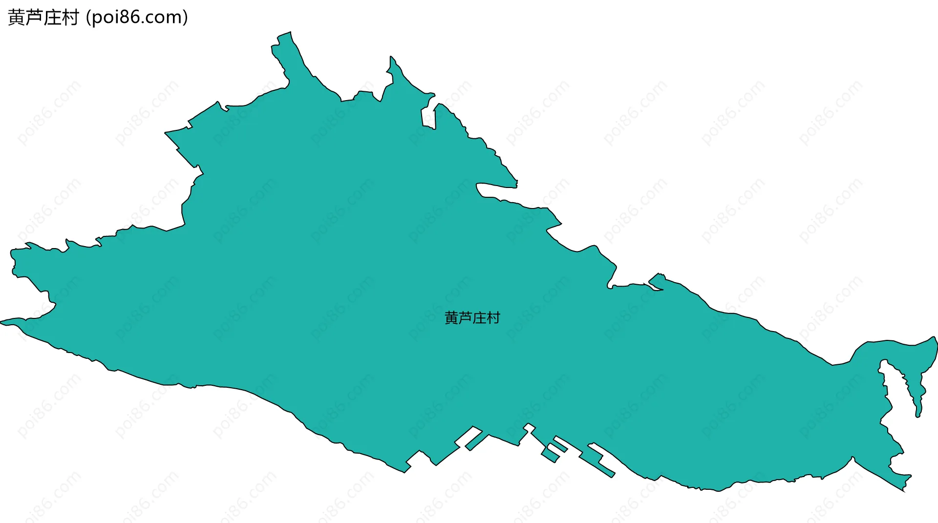 黄芦庄村边界地图