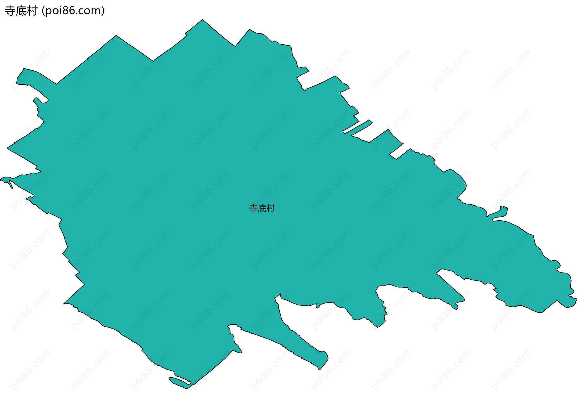 寺底村边界地图