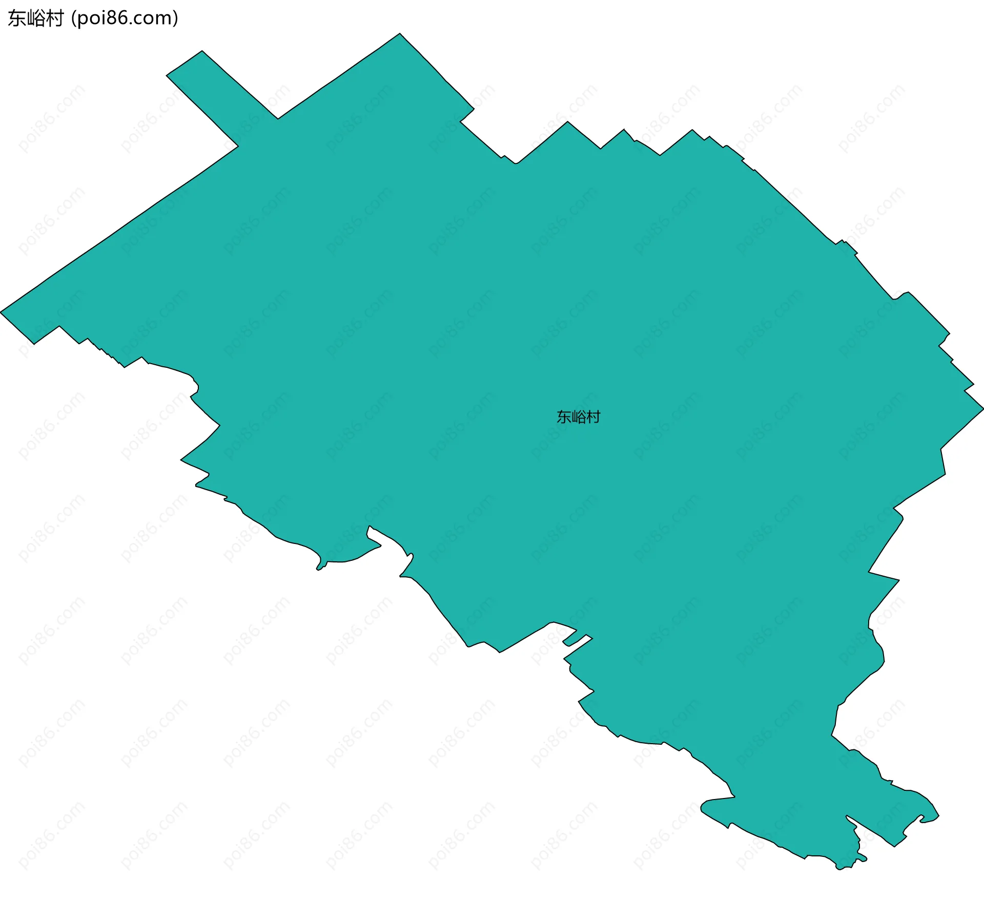 东峪村边界地图