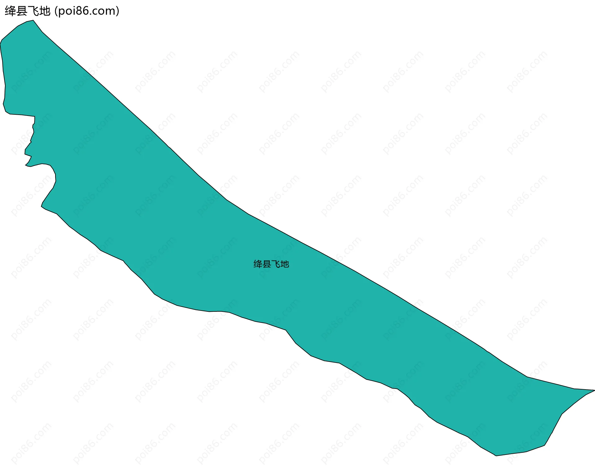 绛县飞地边界地图