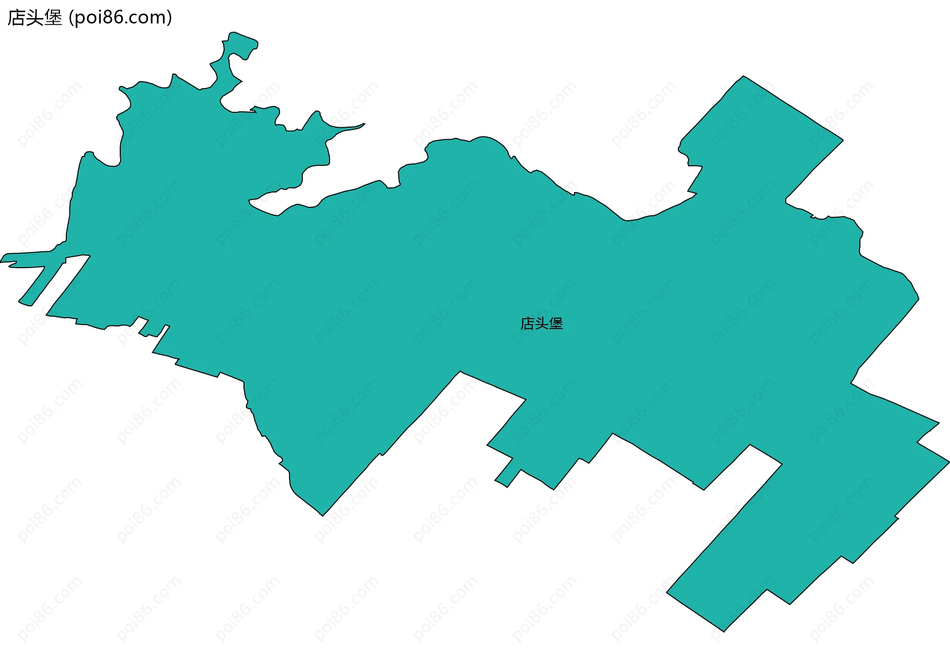店头堡边界地图