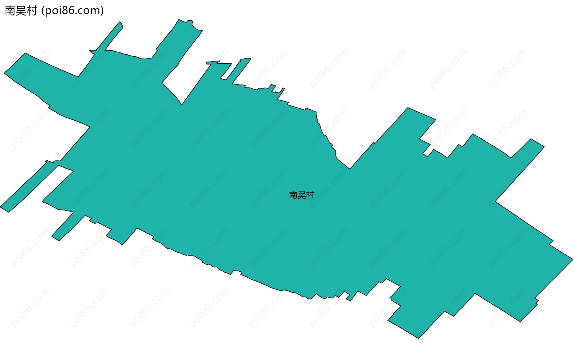 南吴村边界地图