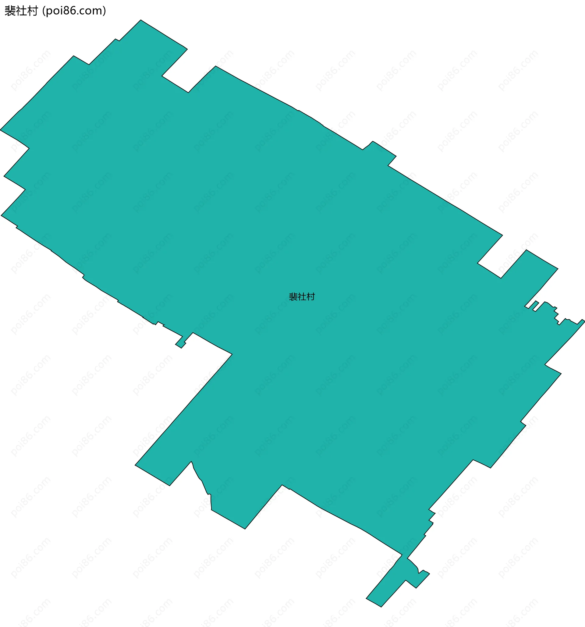 裴社村边界地图