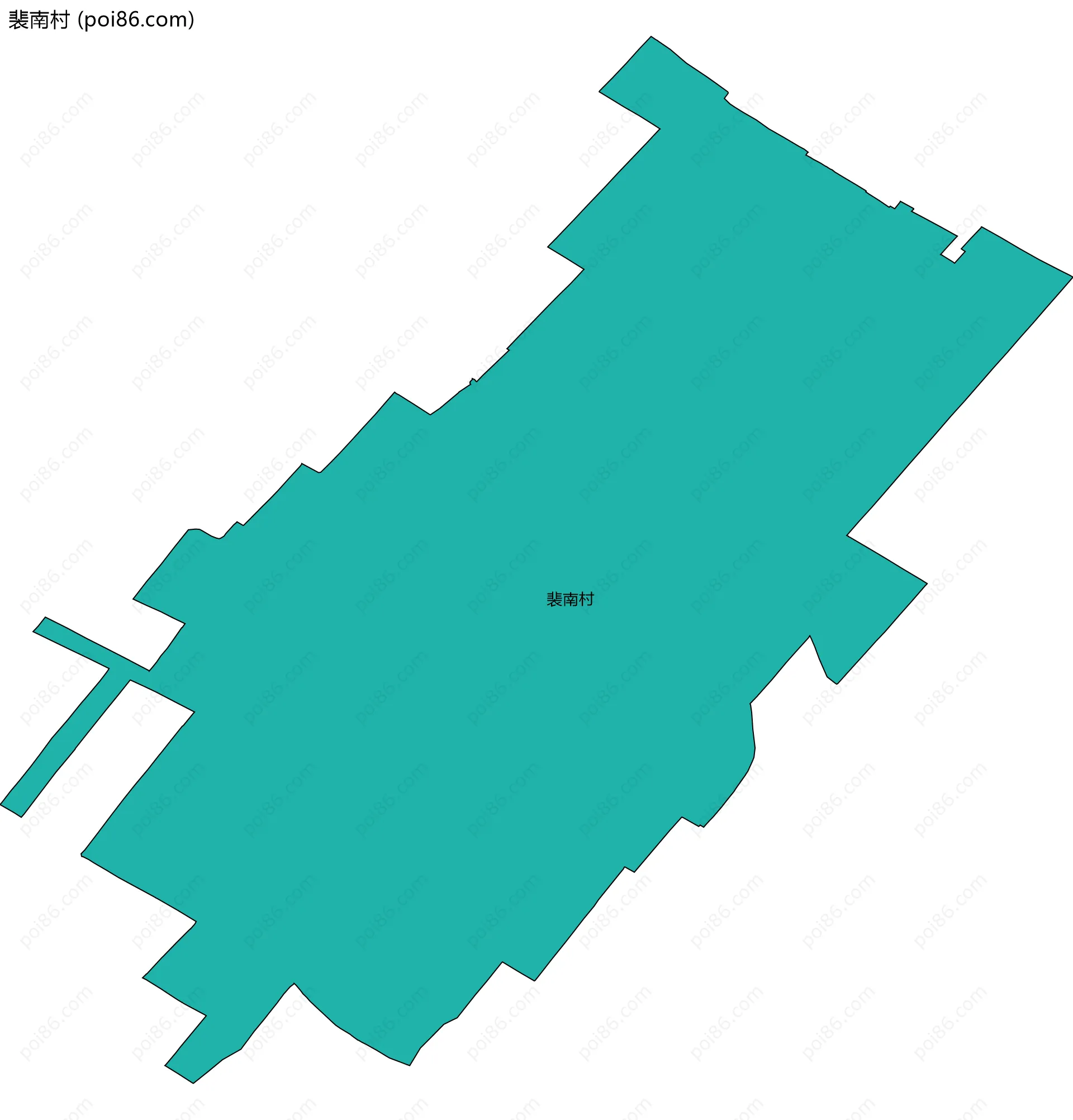 裴南村边界地图