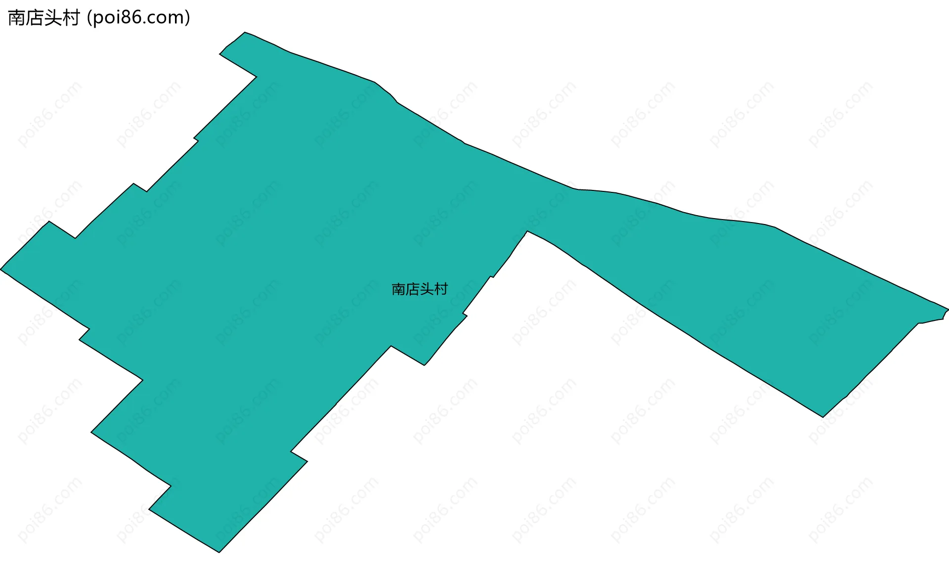 南店头村边界地图