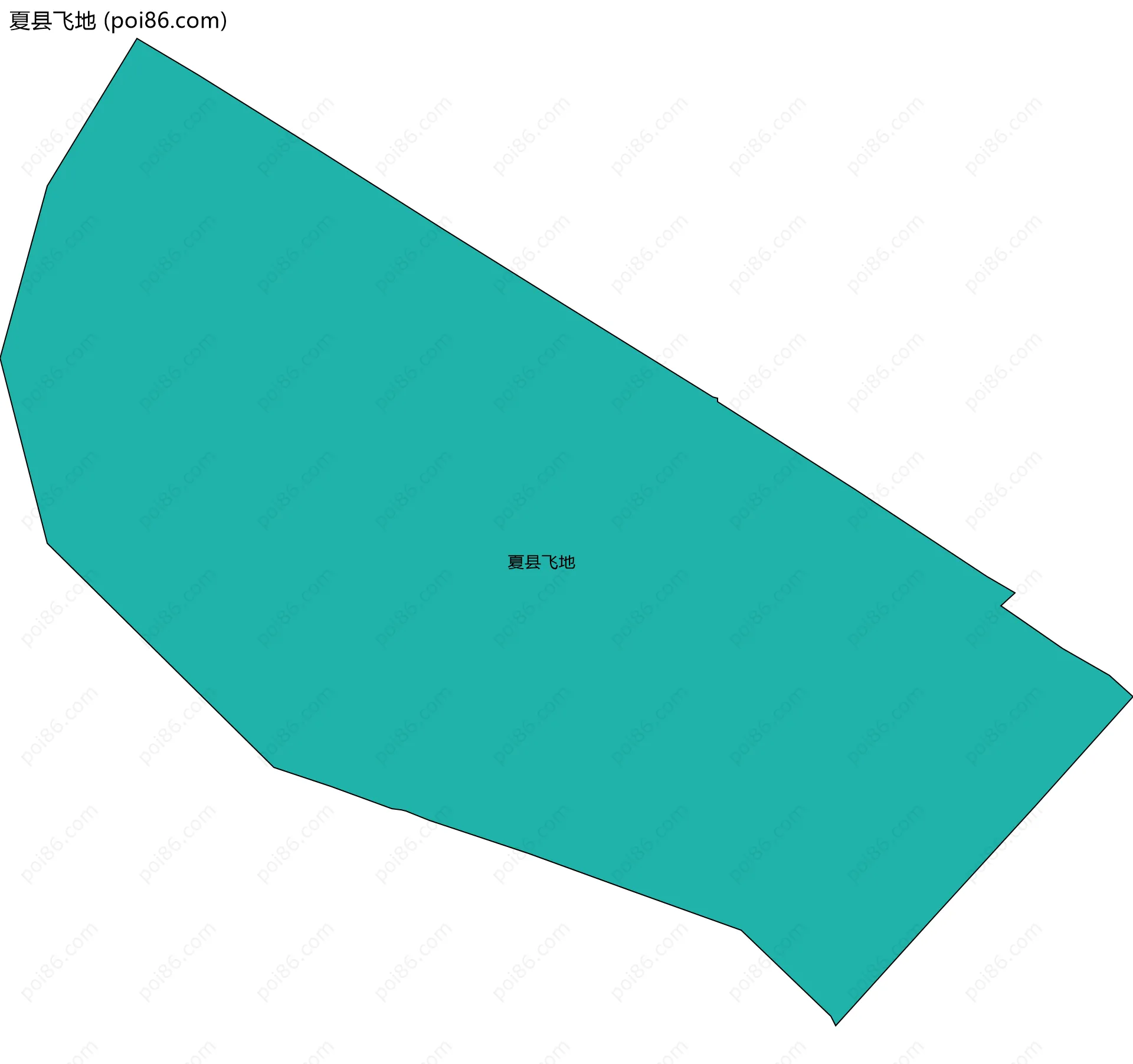 夏县飞地边界地图
