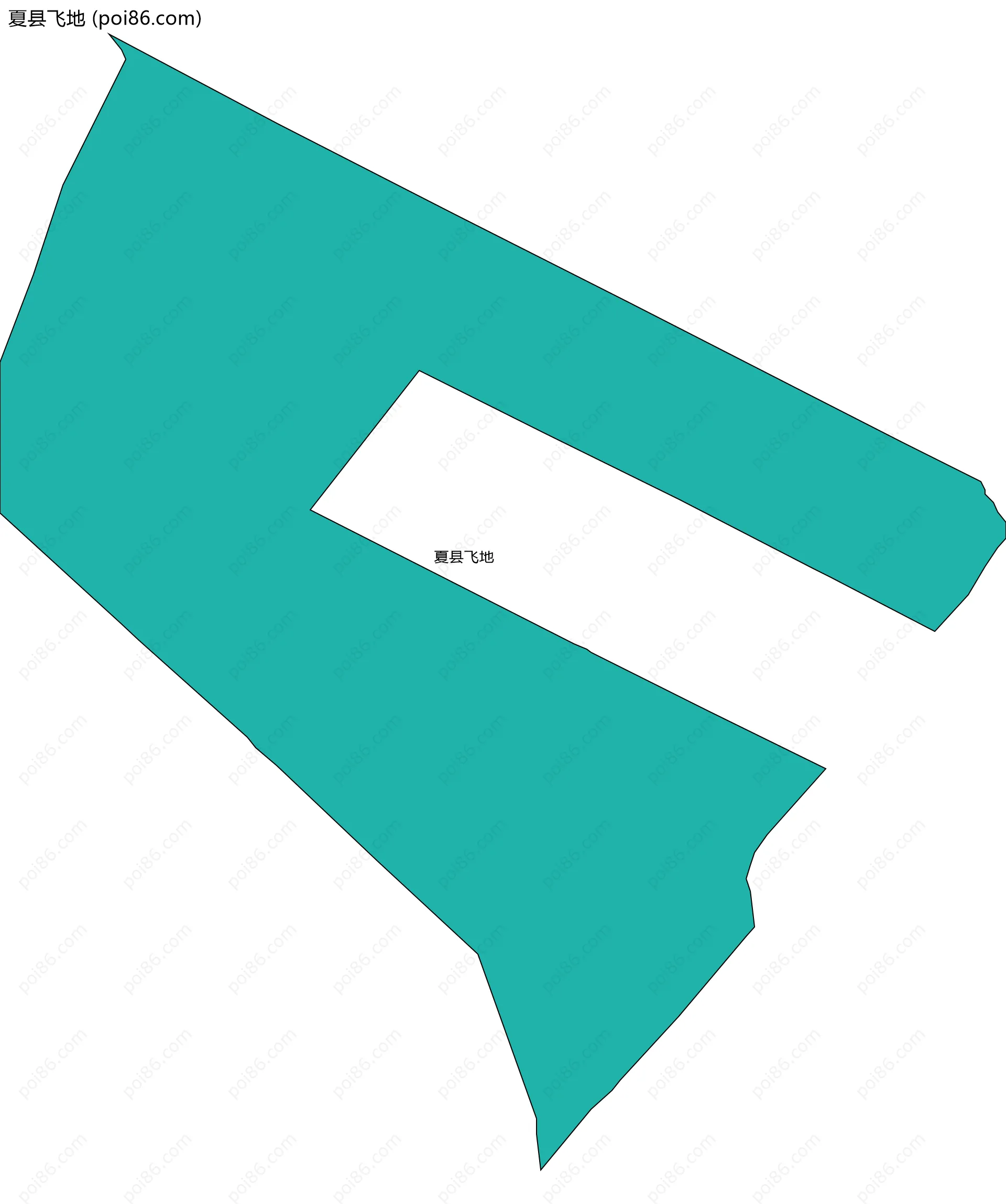 夏县飞地边界地图