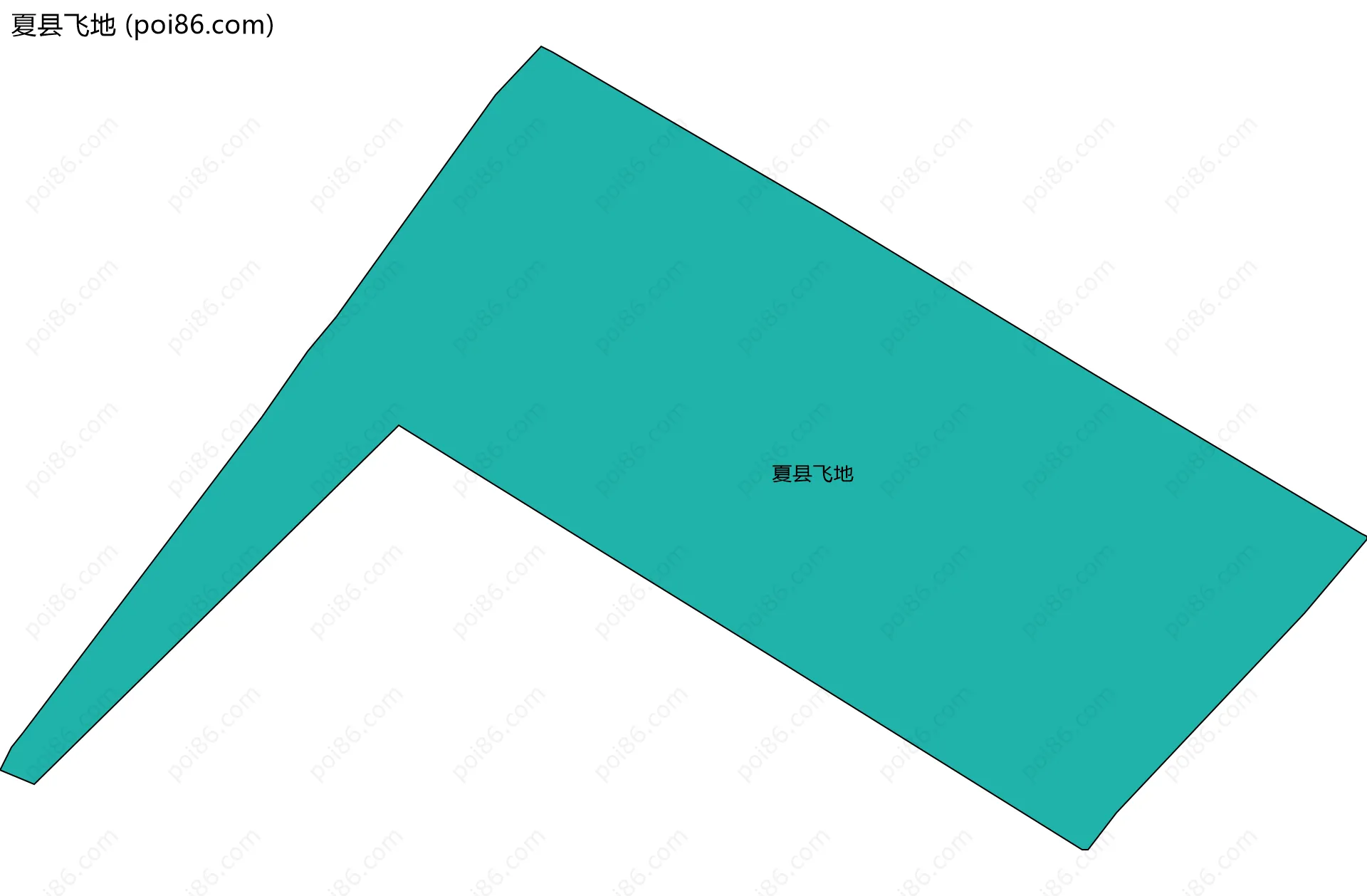 夏县飞地边界地图