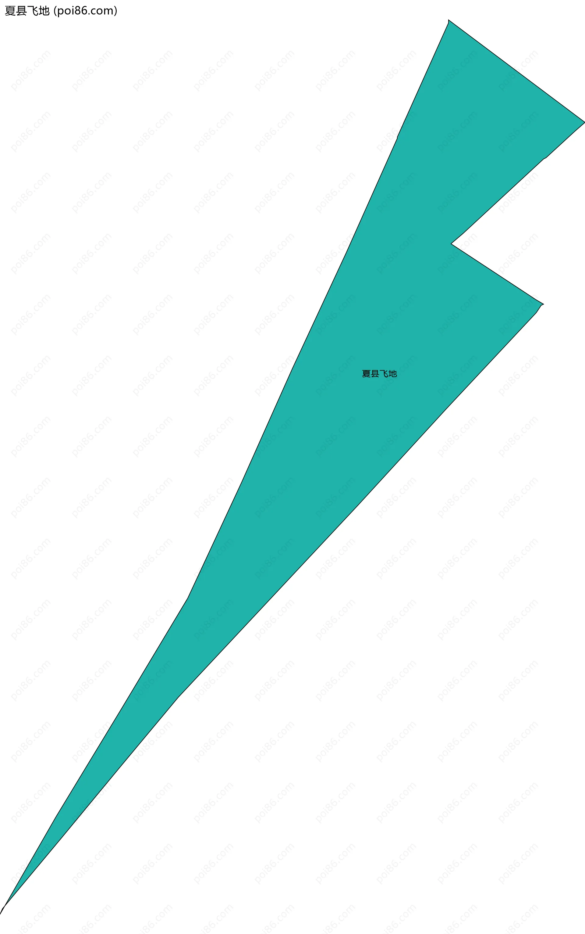 夏县飞地边界地图