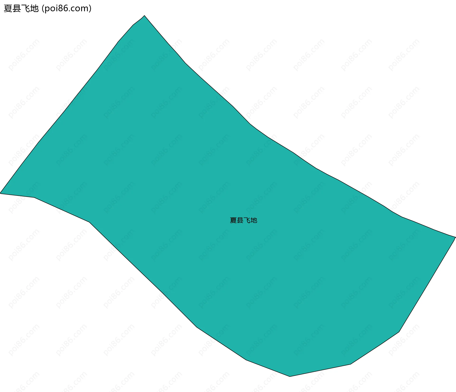 夏县飞地边界地图