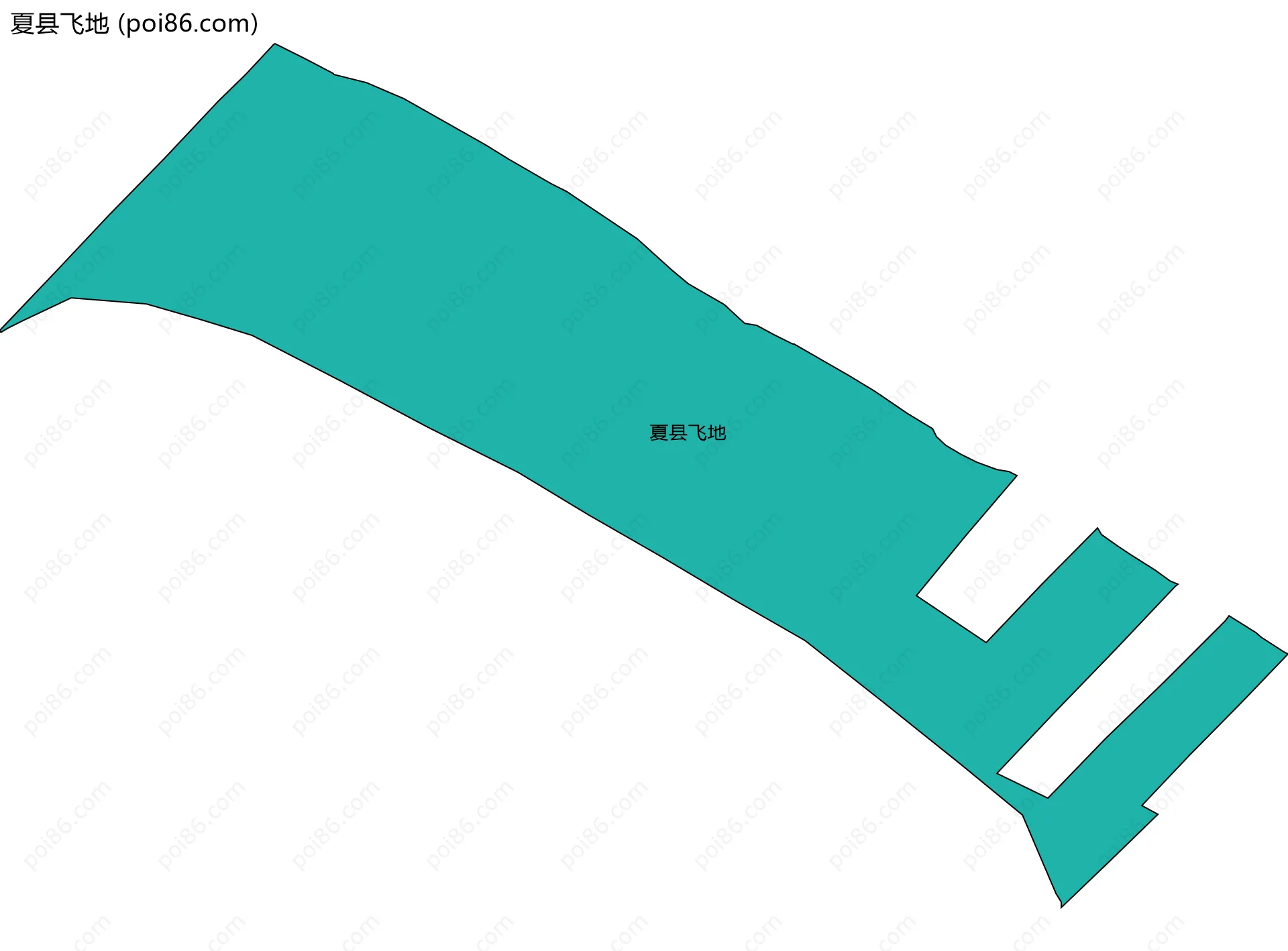 夏县飞地边界地图