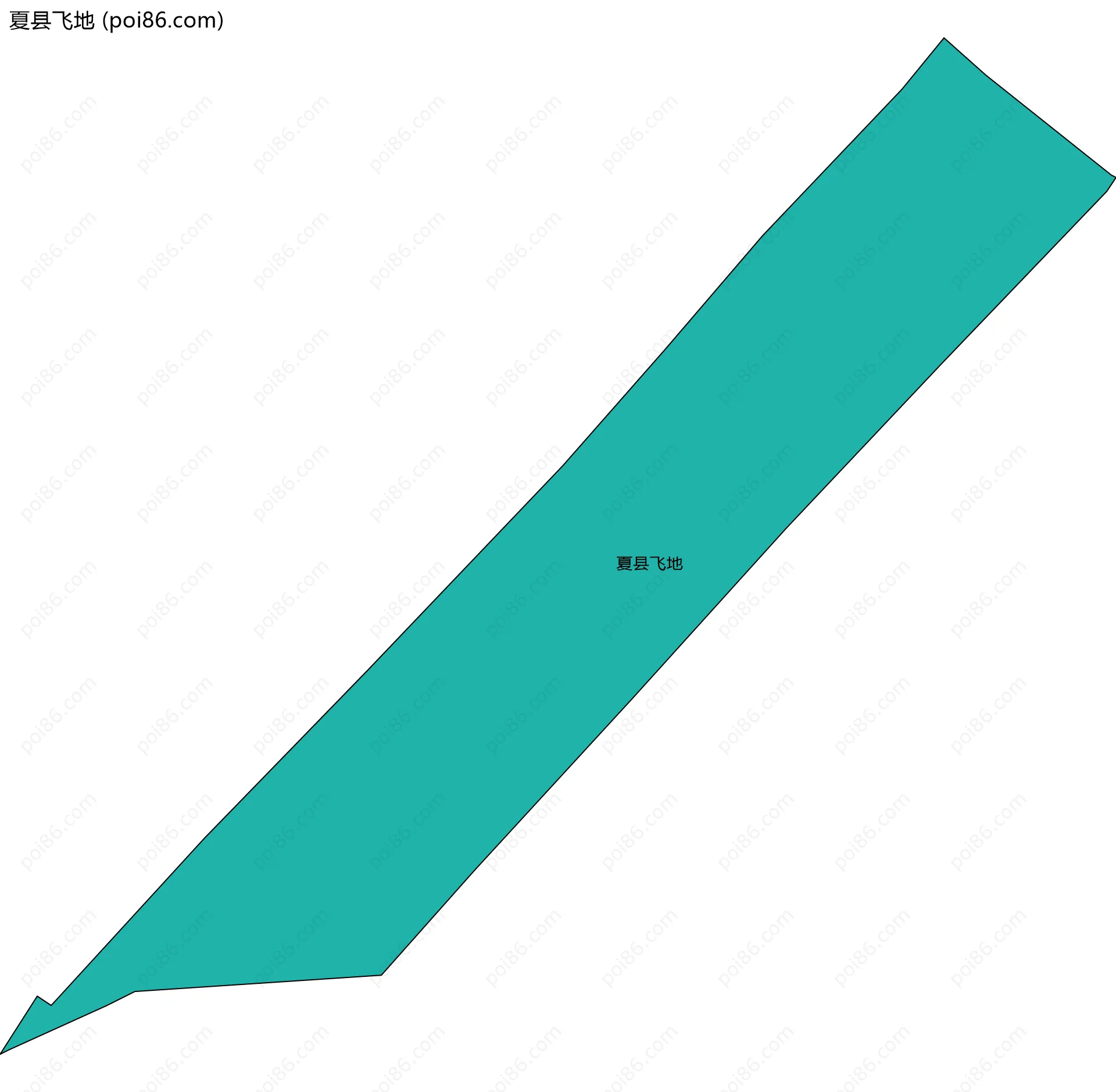 夏县飞地边界地图