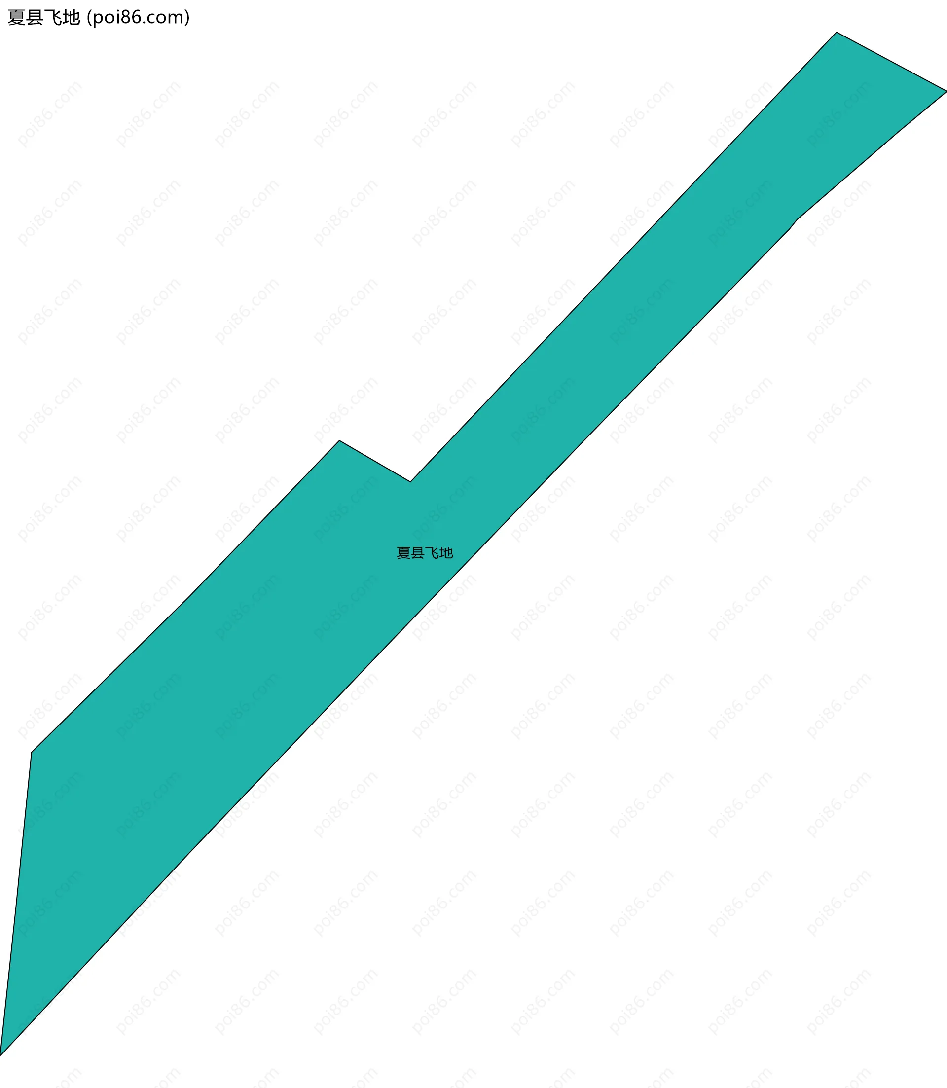 夏县飞地边界地图