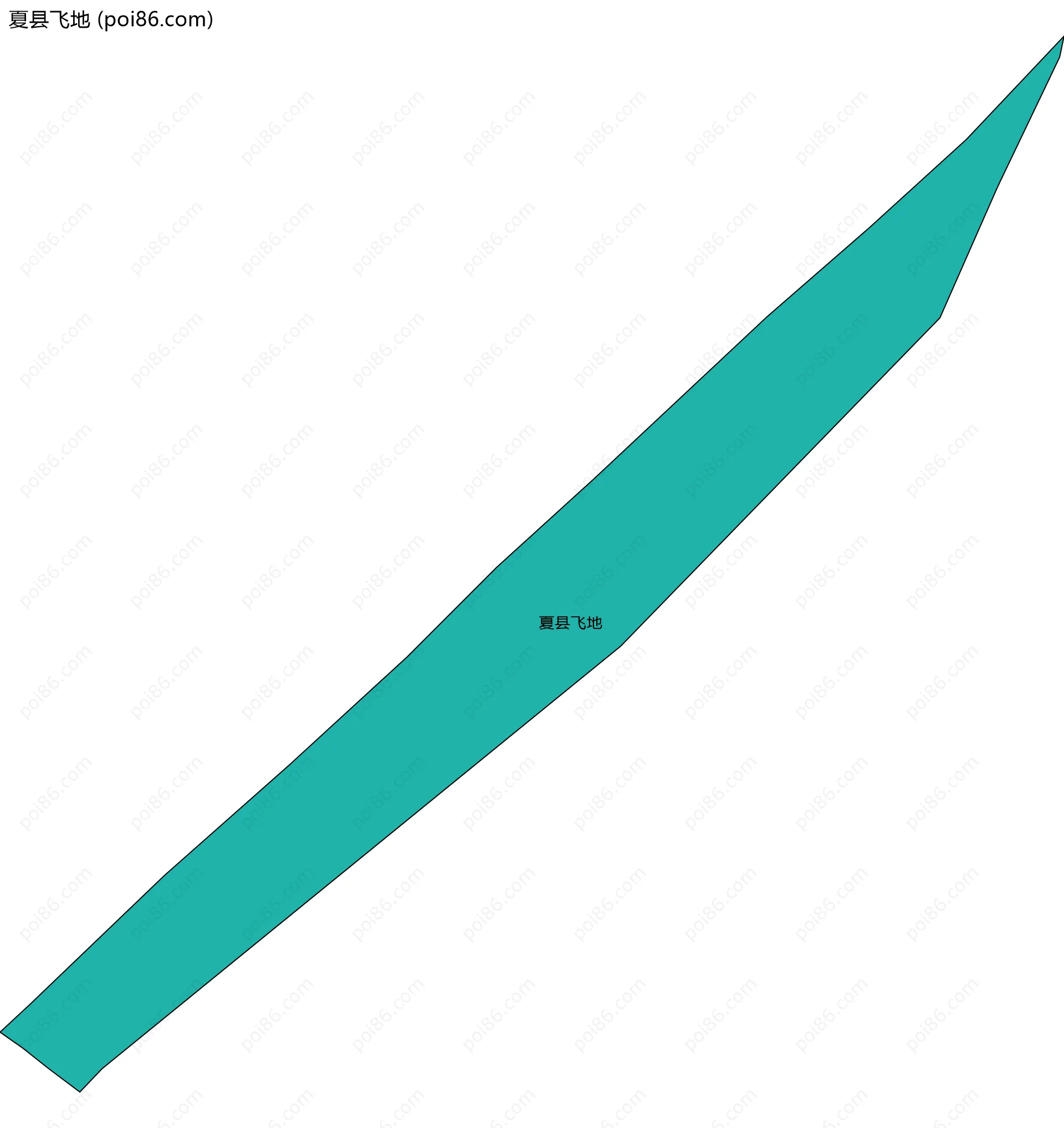 夏县飞地边界地图