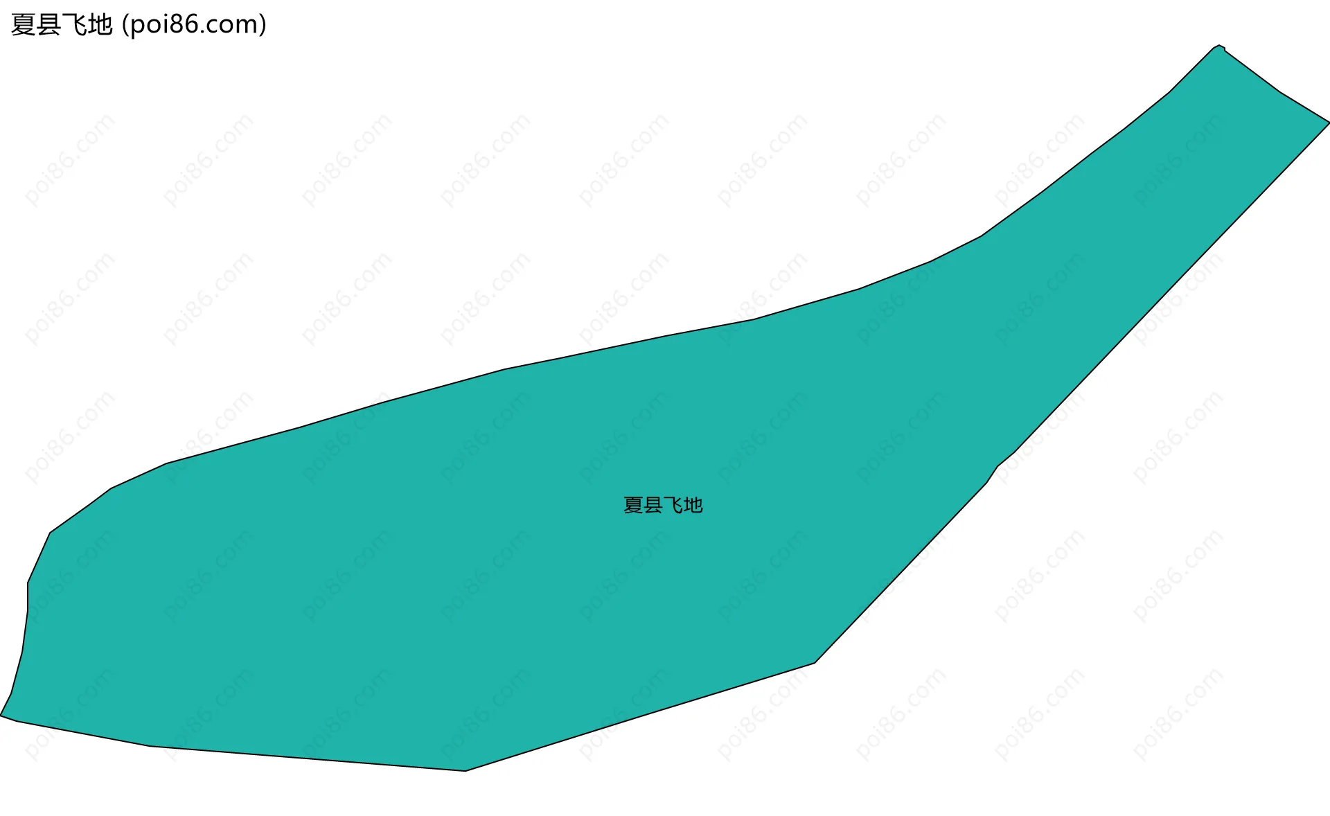 夏县飞地边界地图