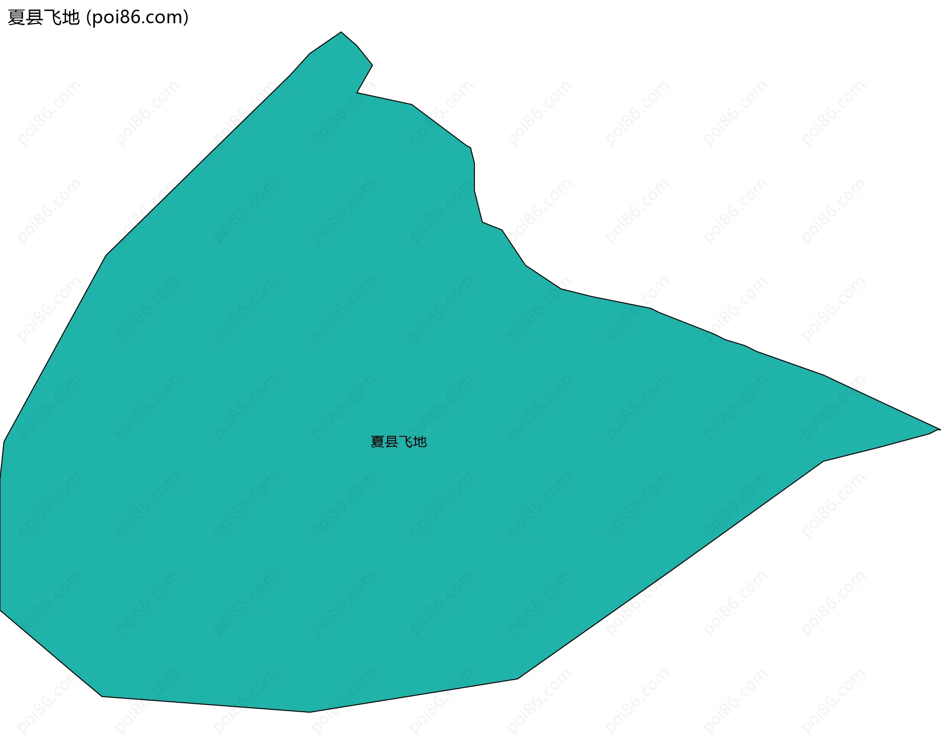 夏县飞地边界地图