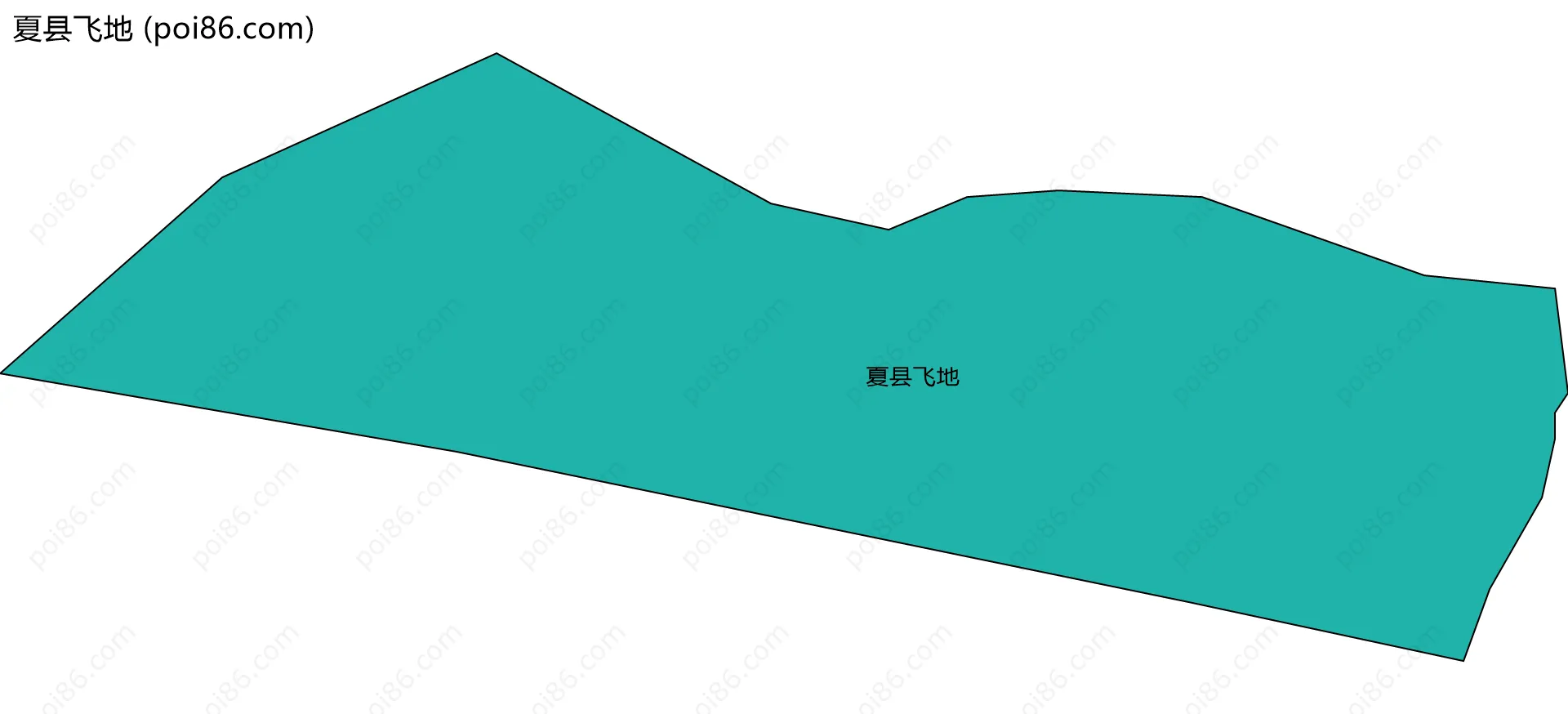 夏县飞地边界地图