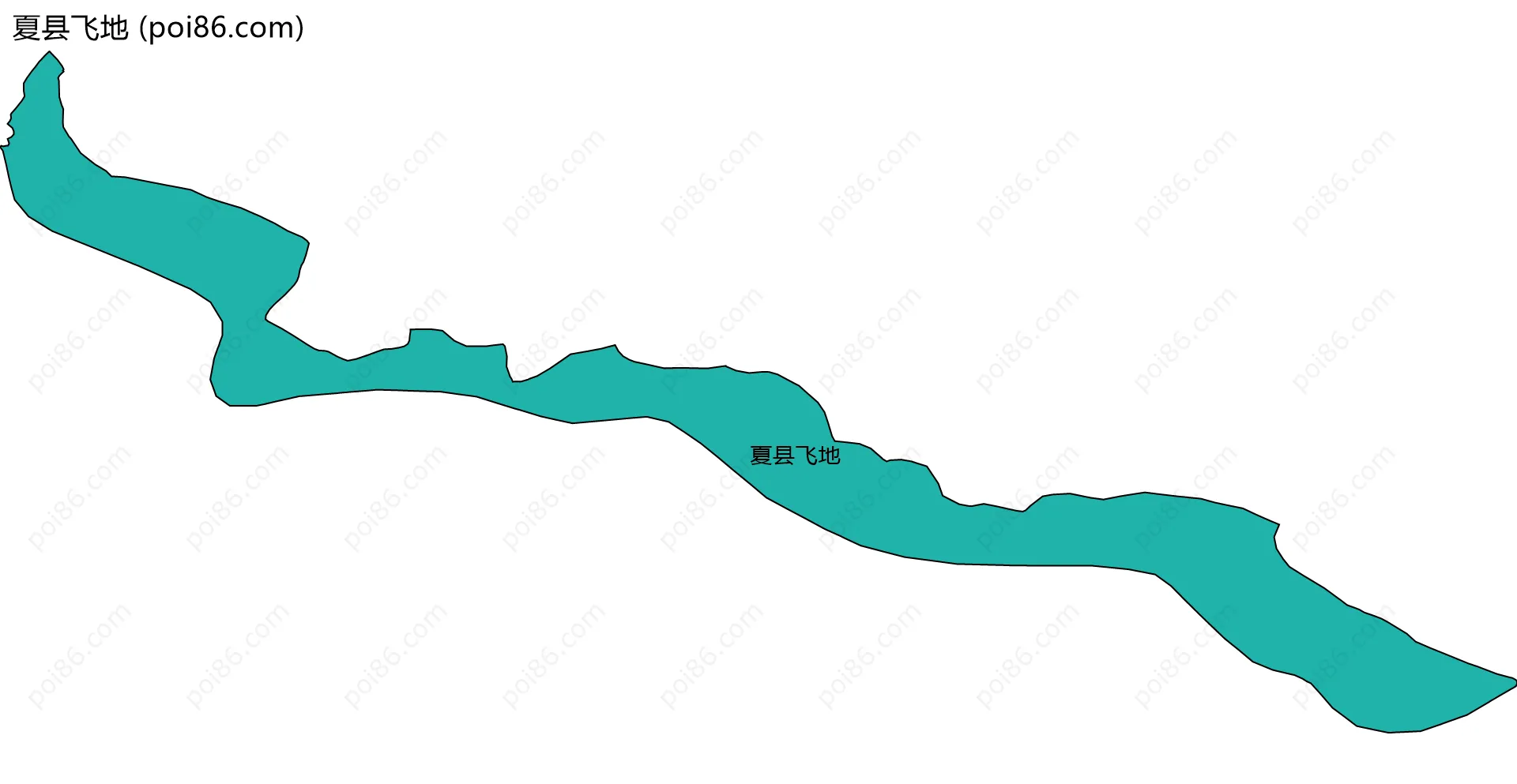 夏县飞地边界地图
