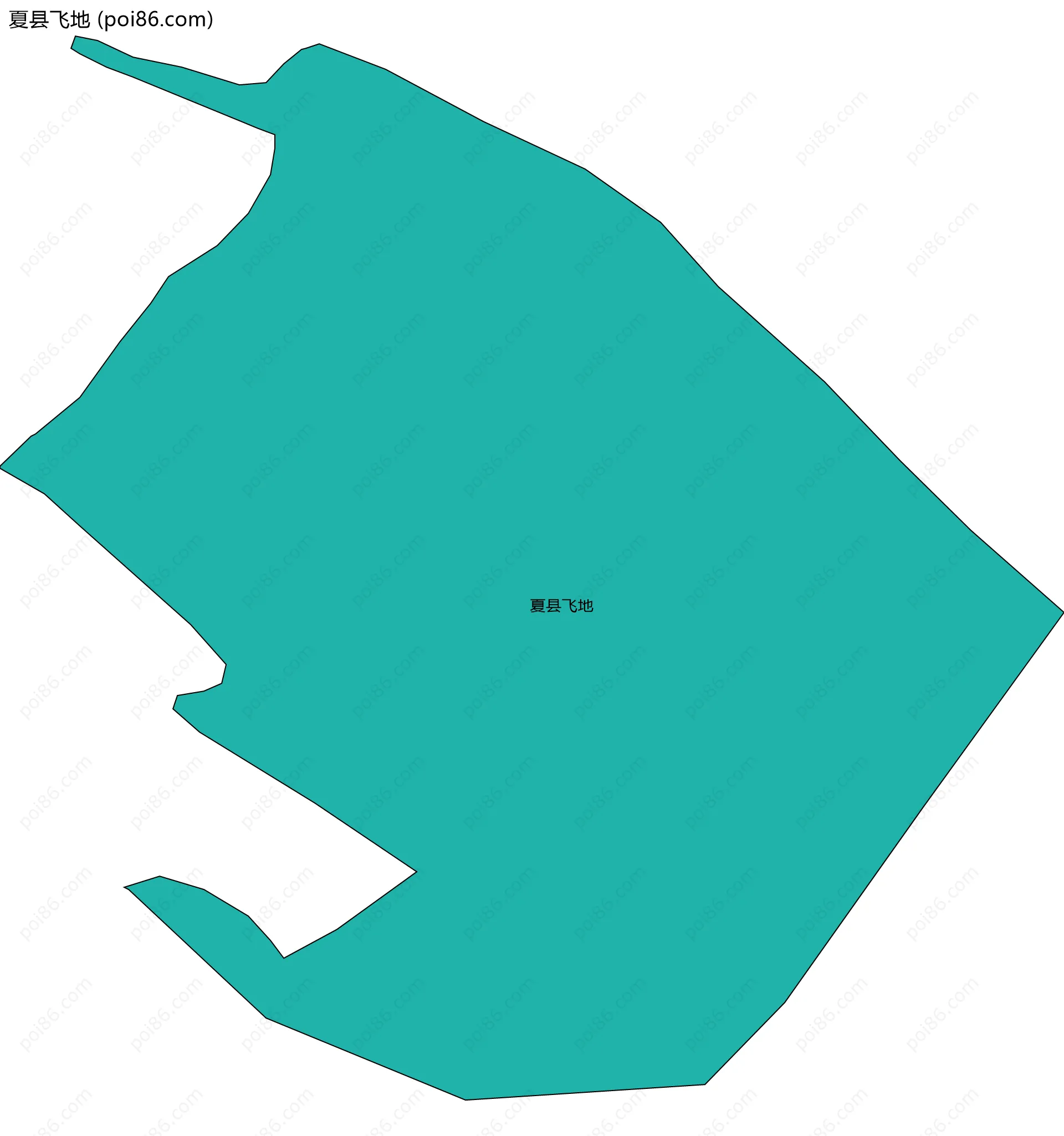 夏县飞地边界地图