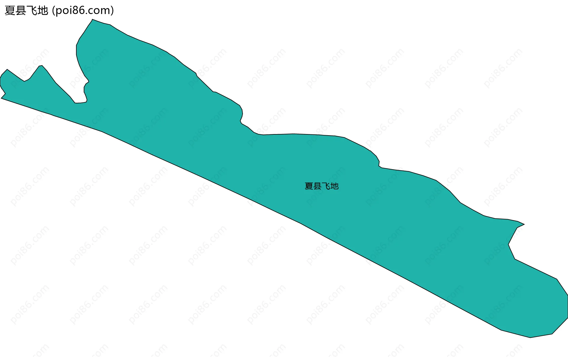 夏县飞地边界地图