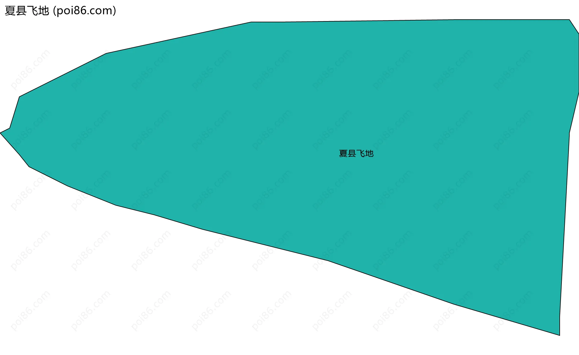 夏县飞地边界地图