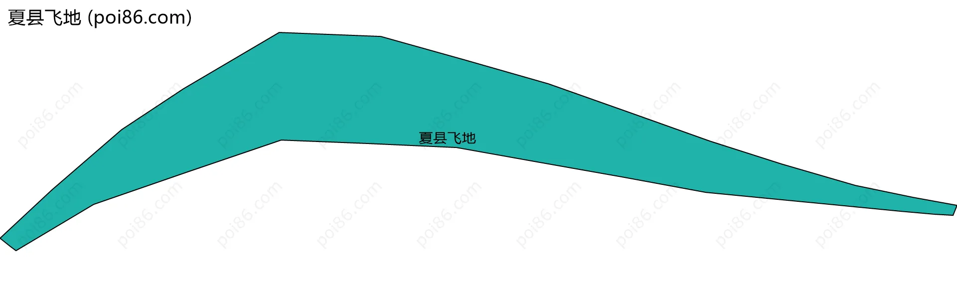 夏县飞地边界地图
