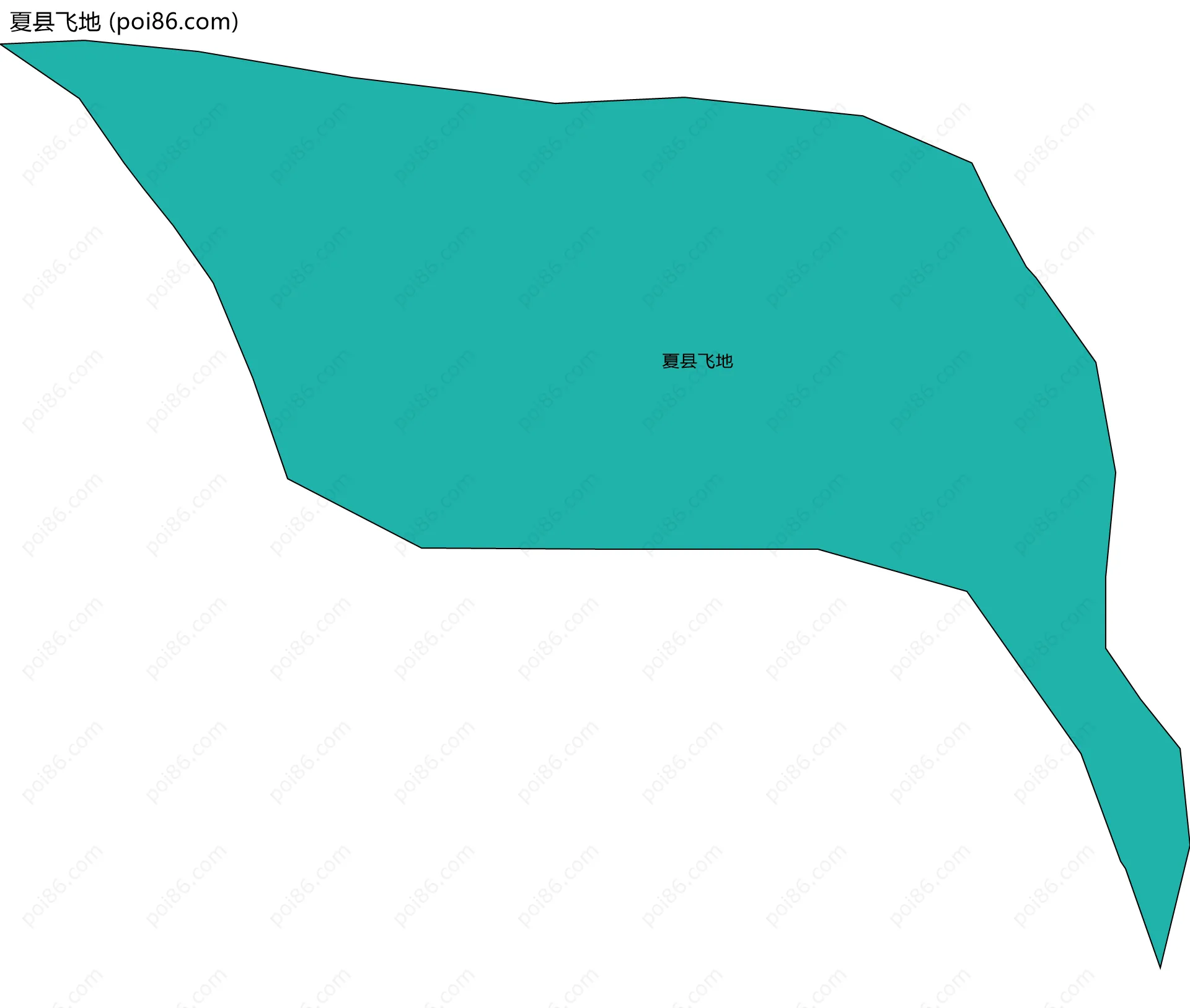 夏县飞地边界地图