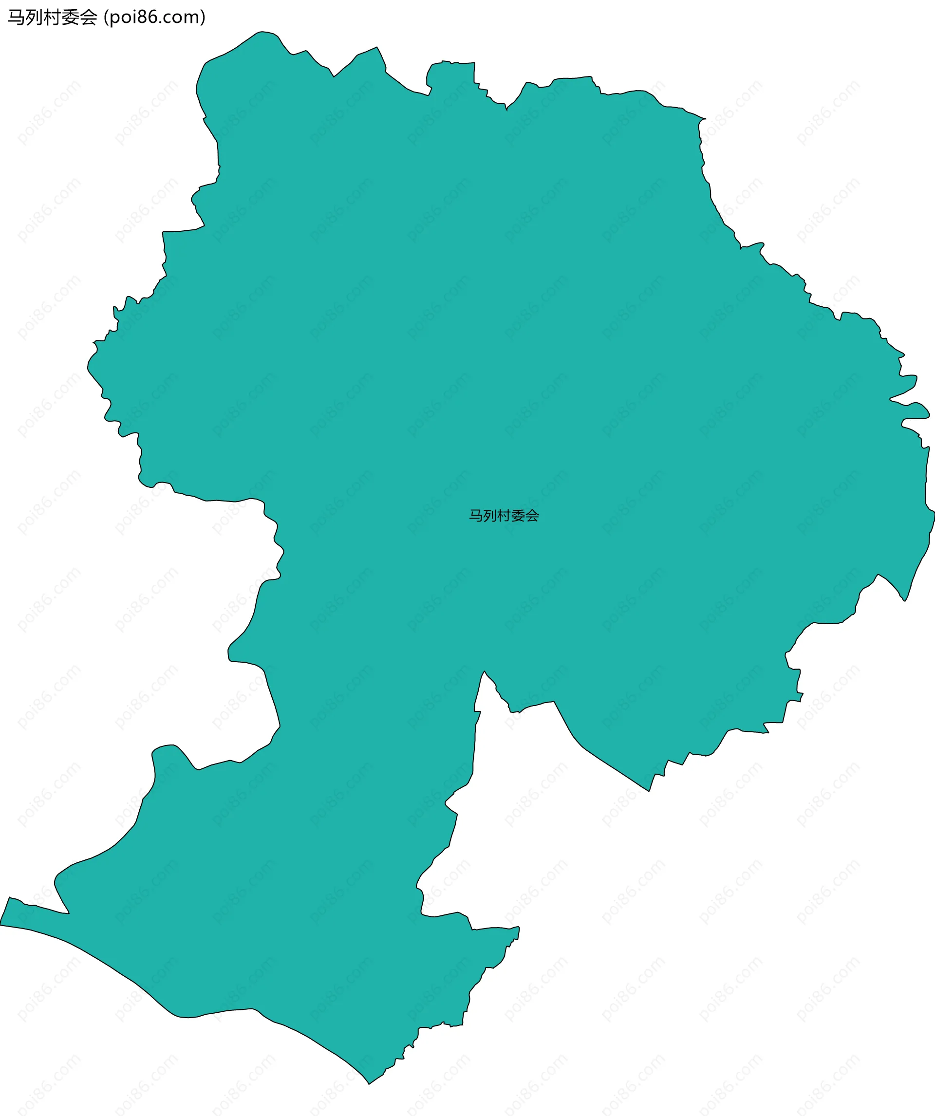 马列村委会边界地图