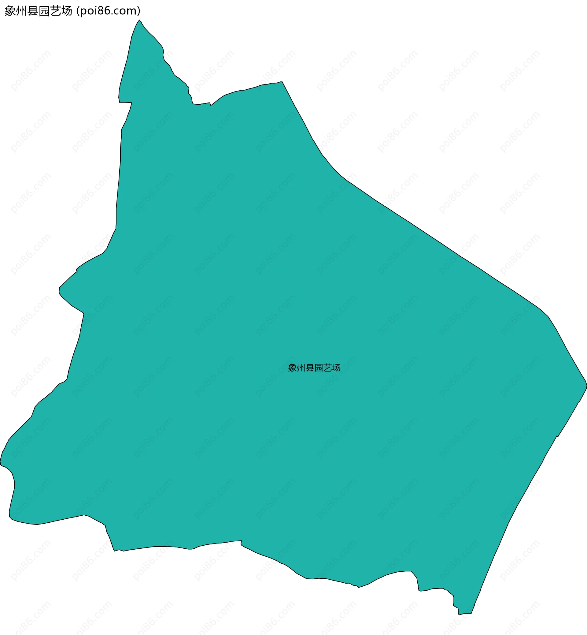 象州县园艺场边界地图