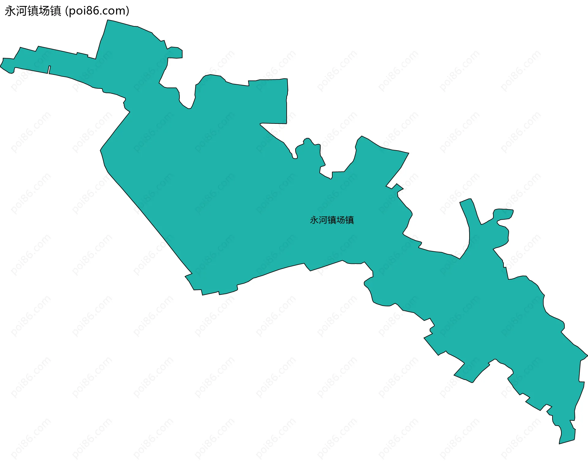 永河镇场镇边界地图