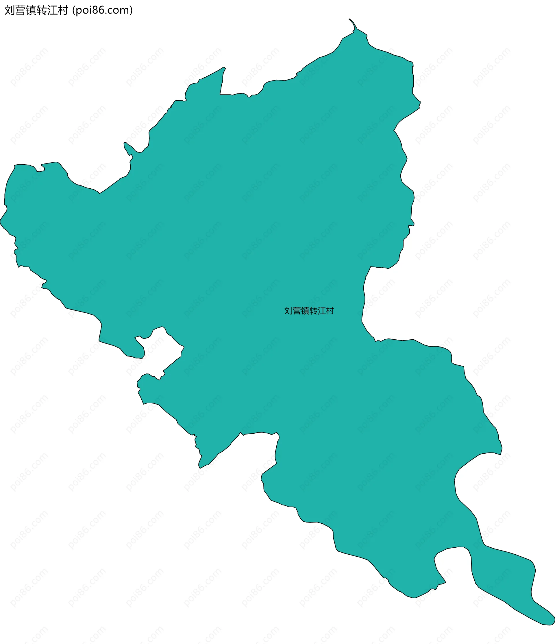 刘营镇转江村边界地图