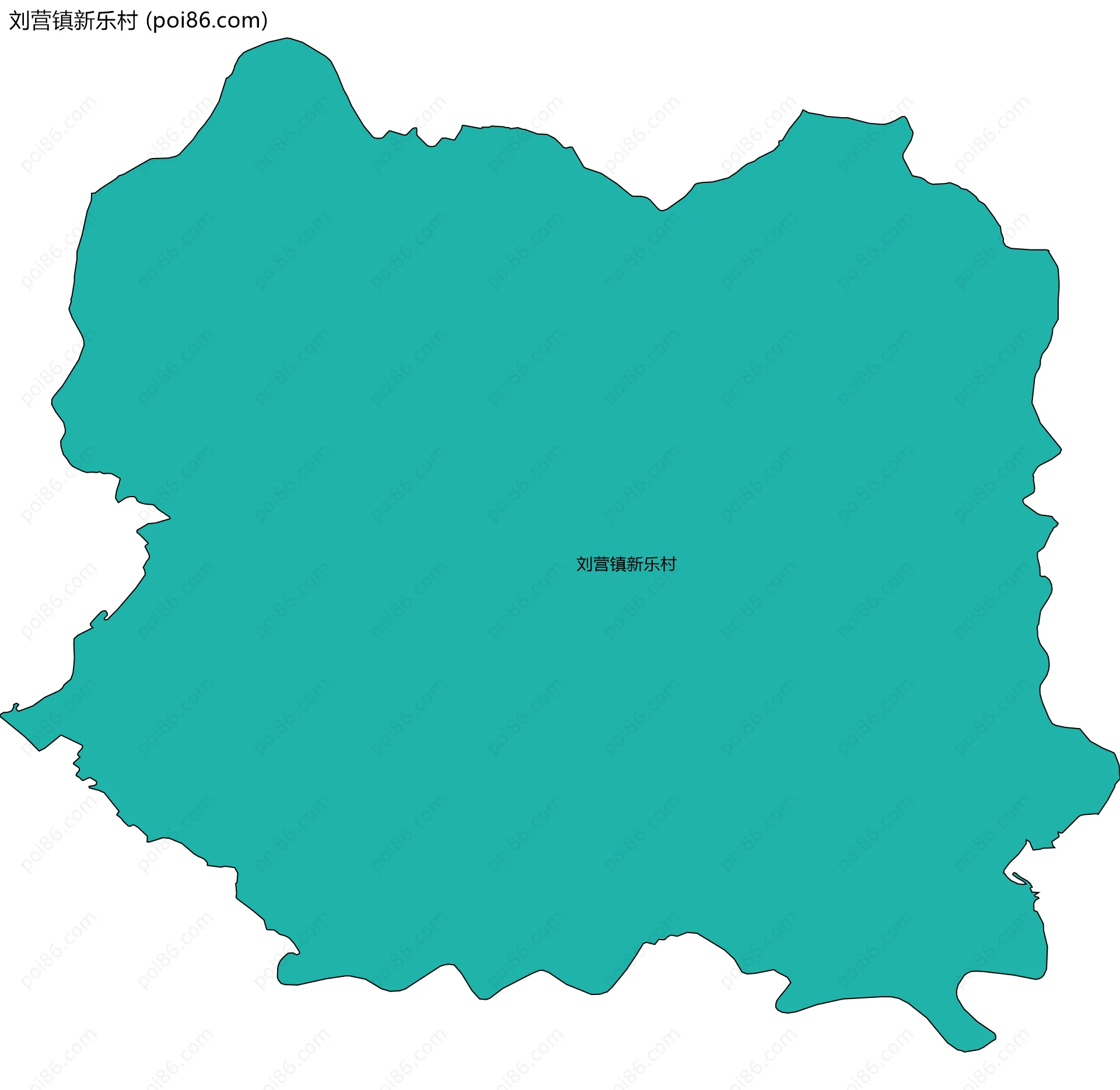 刘营镇新乐村边界地图