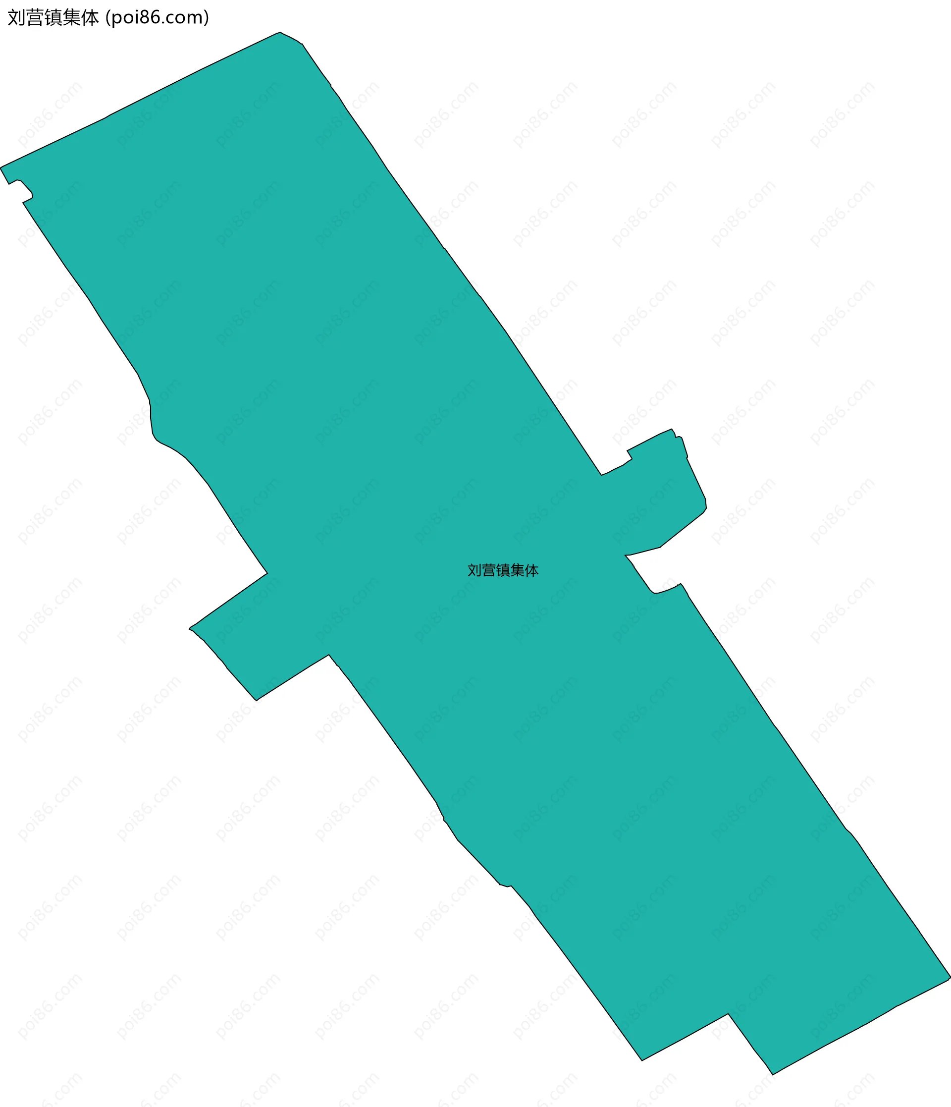 刘营镇集体边界地图