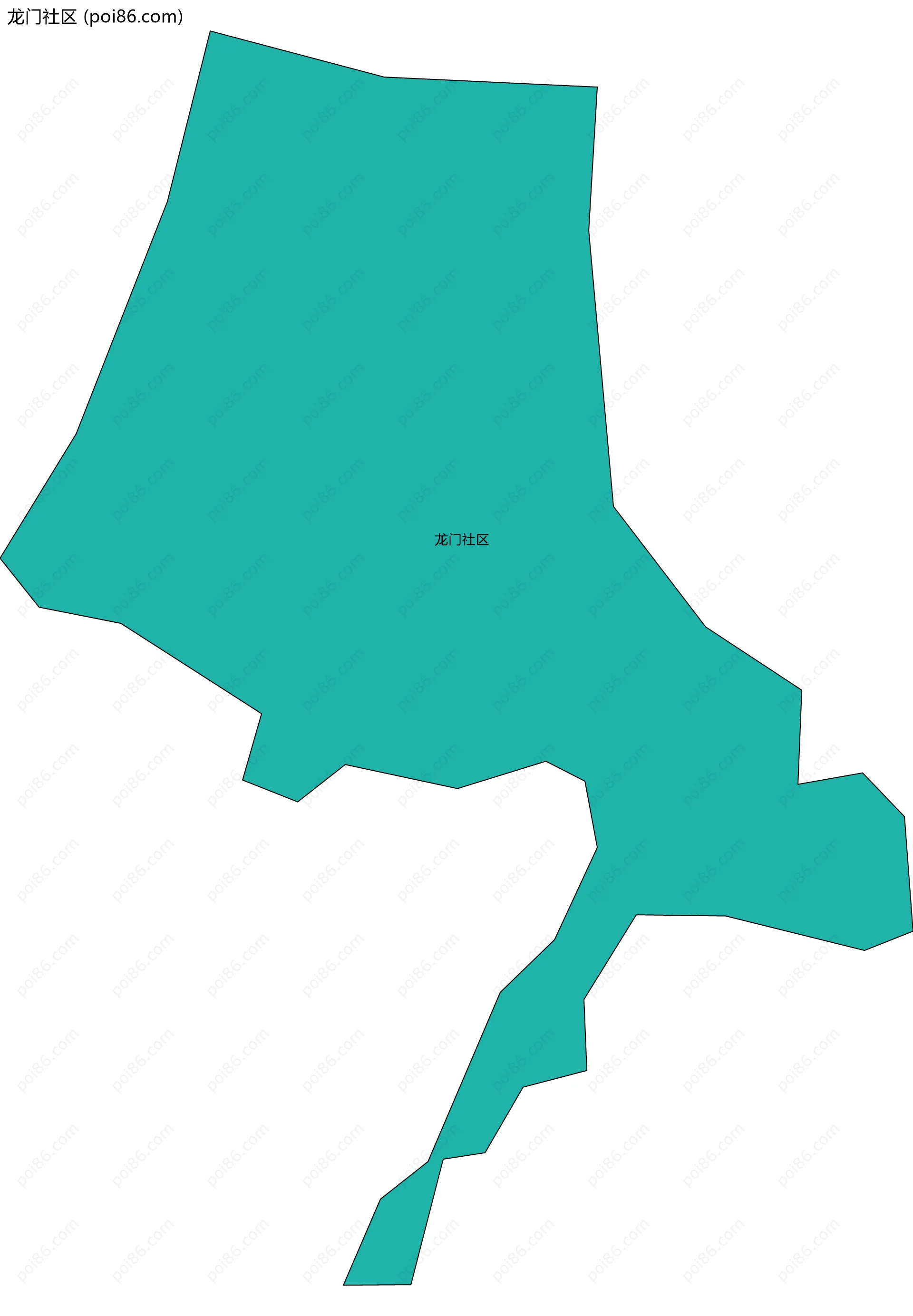 龙门社区边界地图