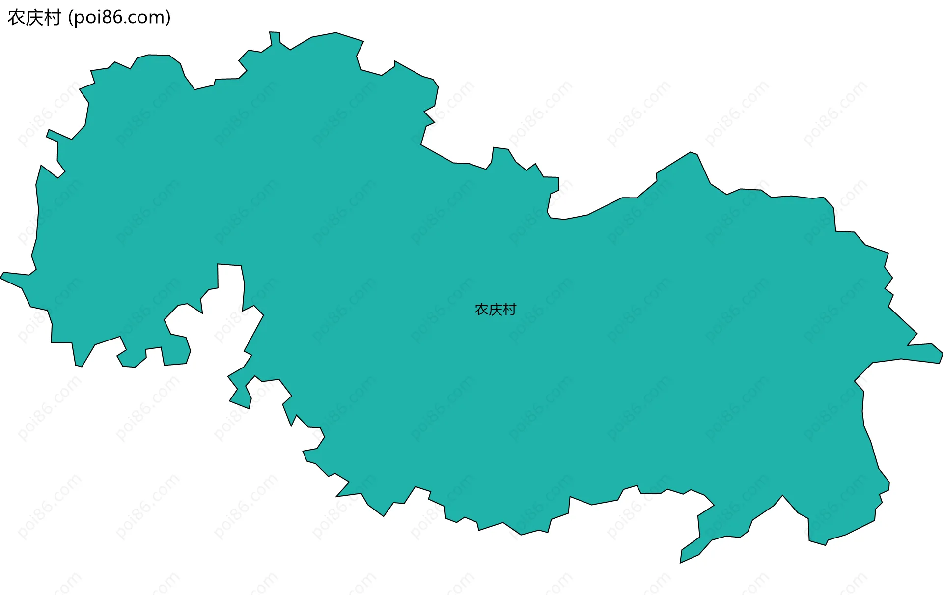 农庆村边界地图