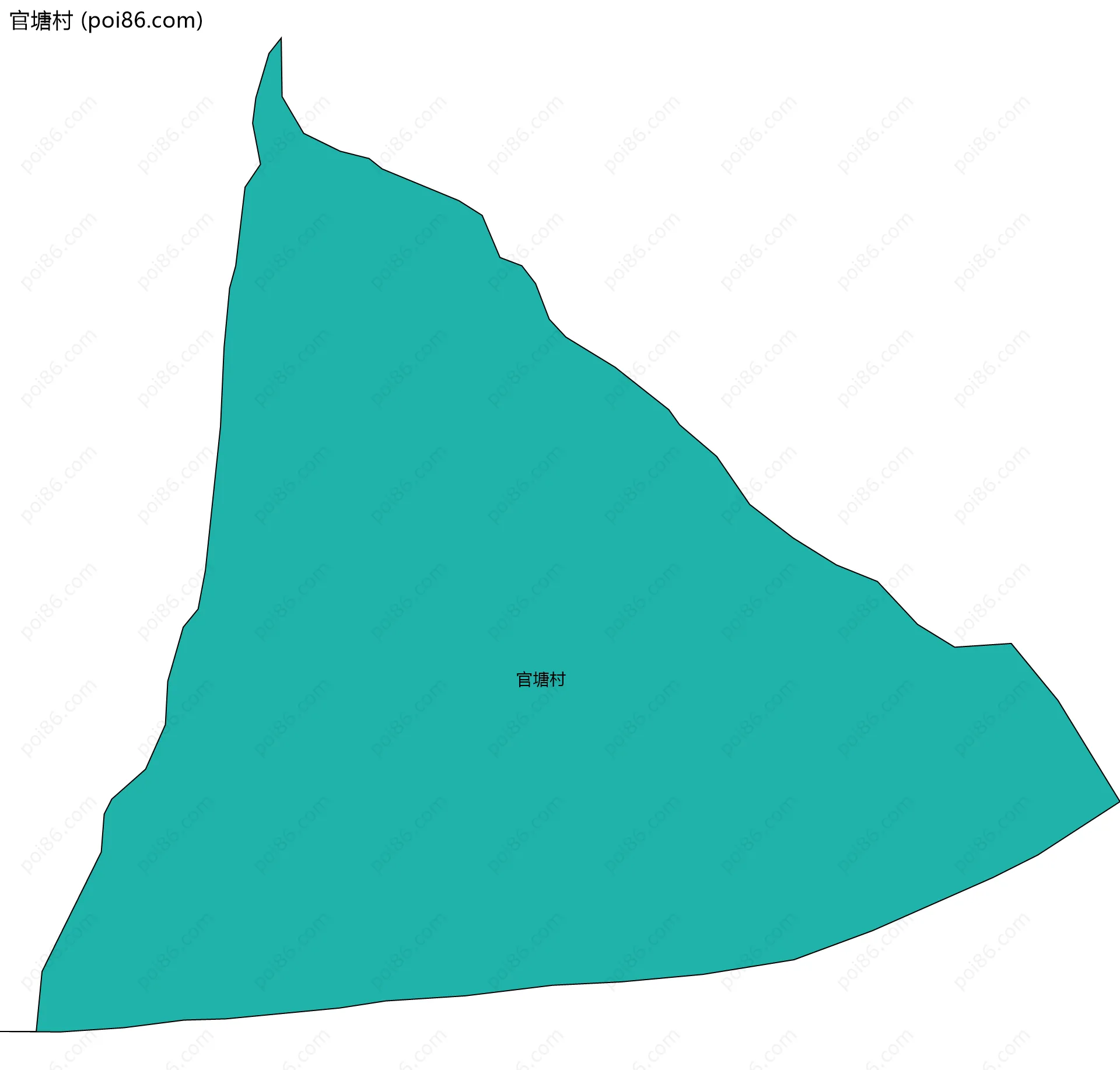 官塘村边界地图