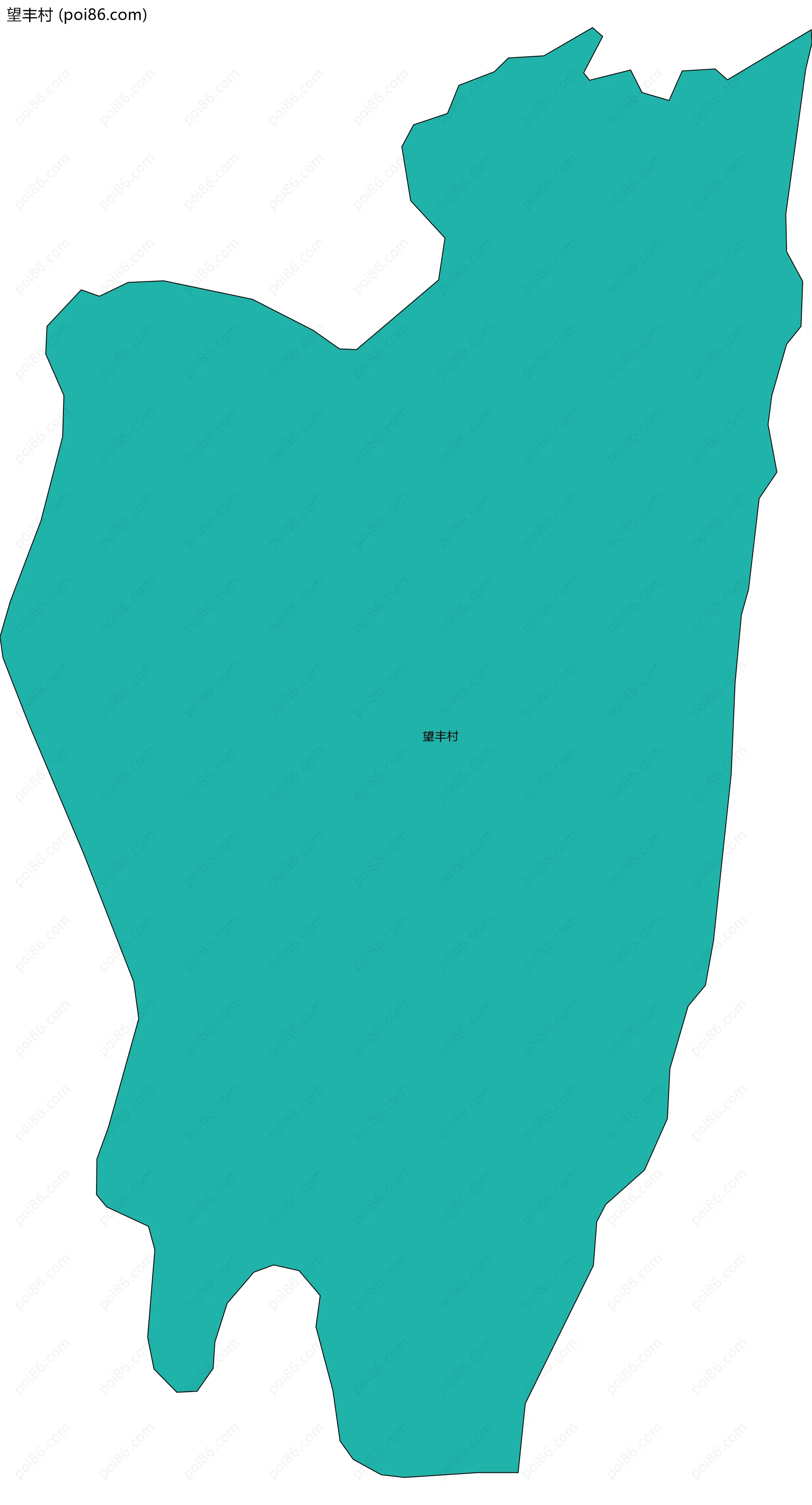 望丰村边界地图