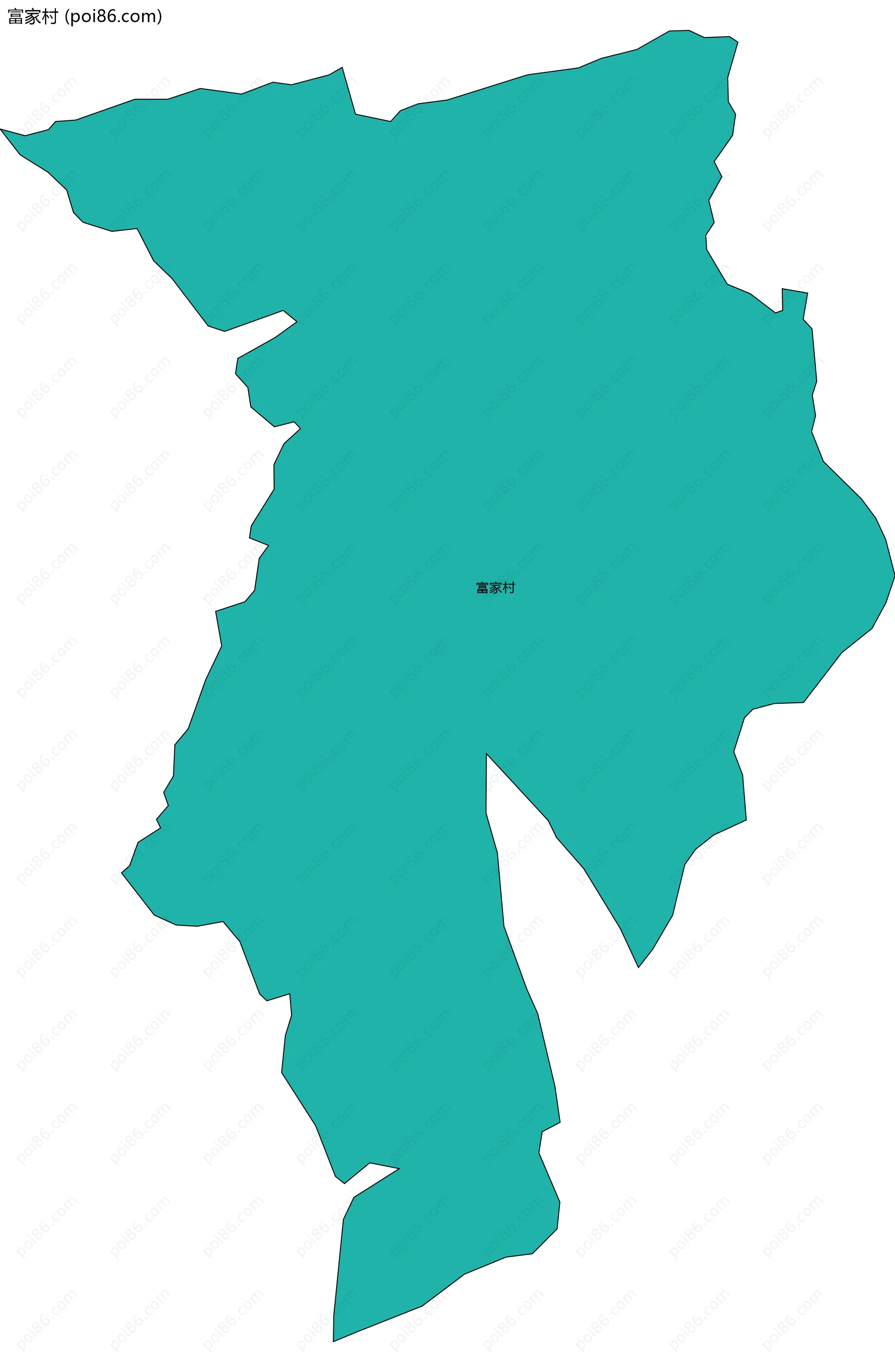 富家村边界地图