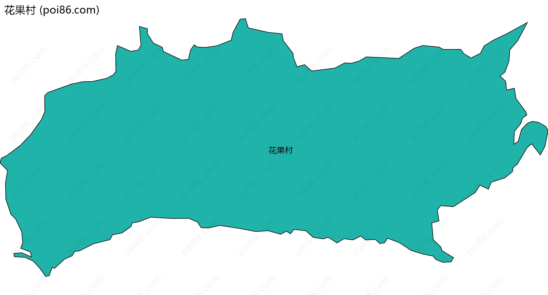 花果村边界地图