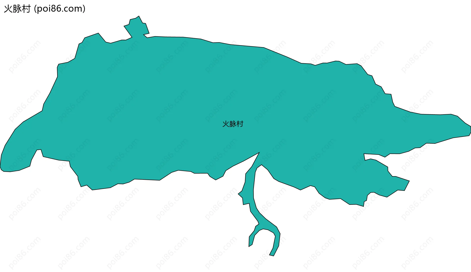 火脉村边界地图