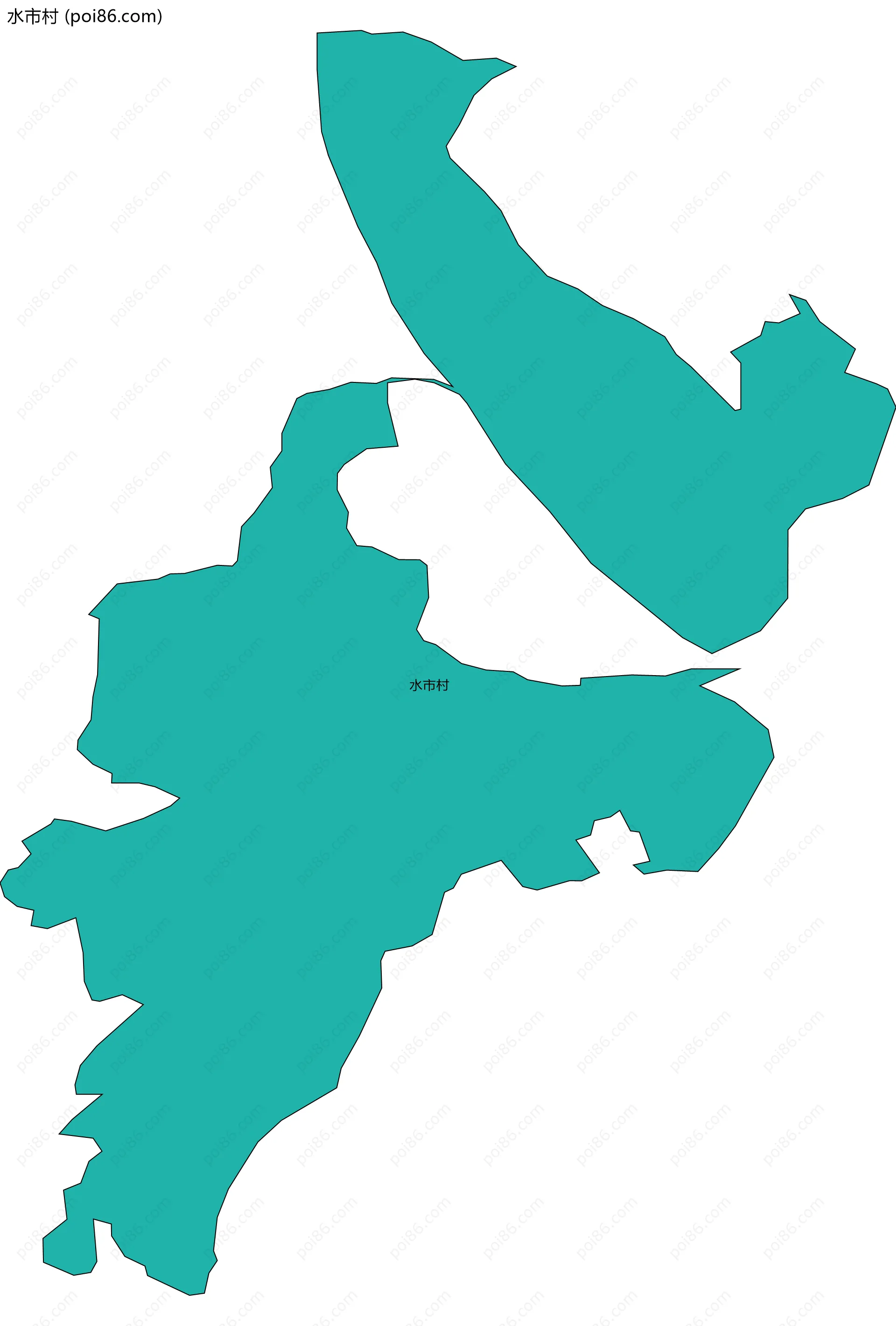 水市村边界地图