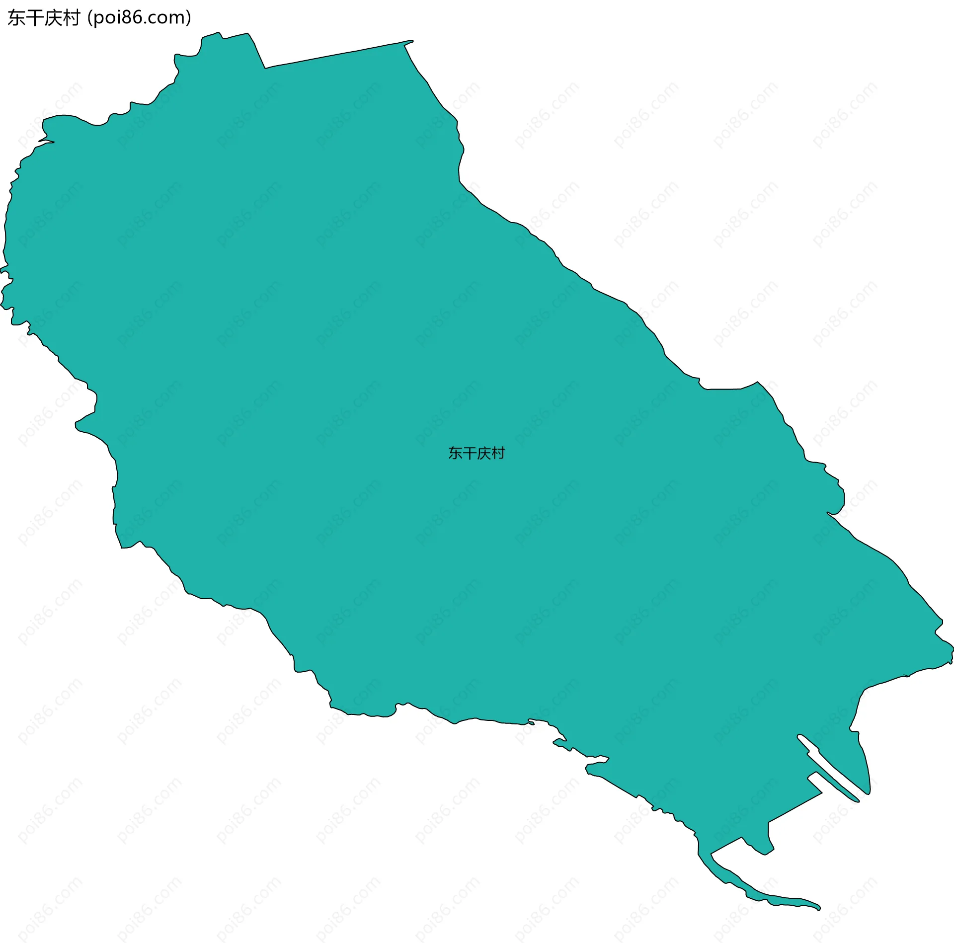 东干庆村边界地图