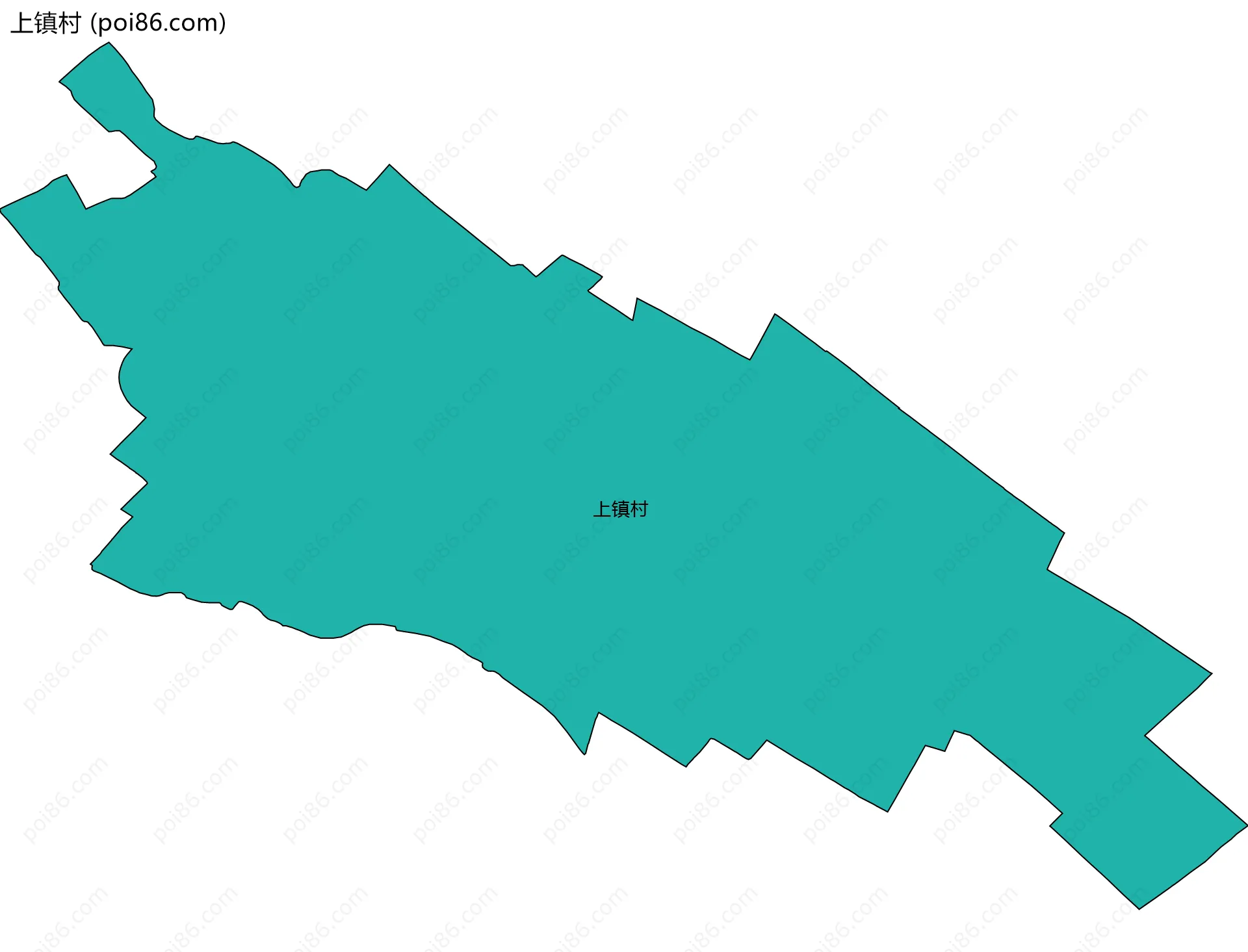 上镇村边界地图