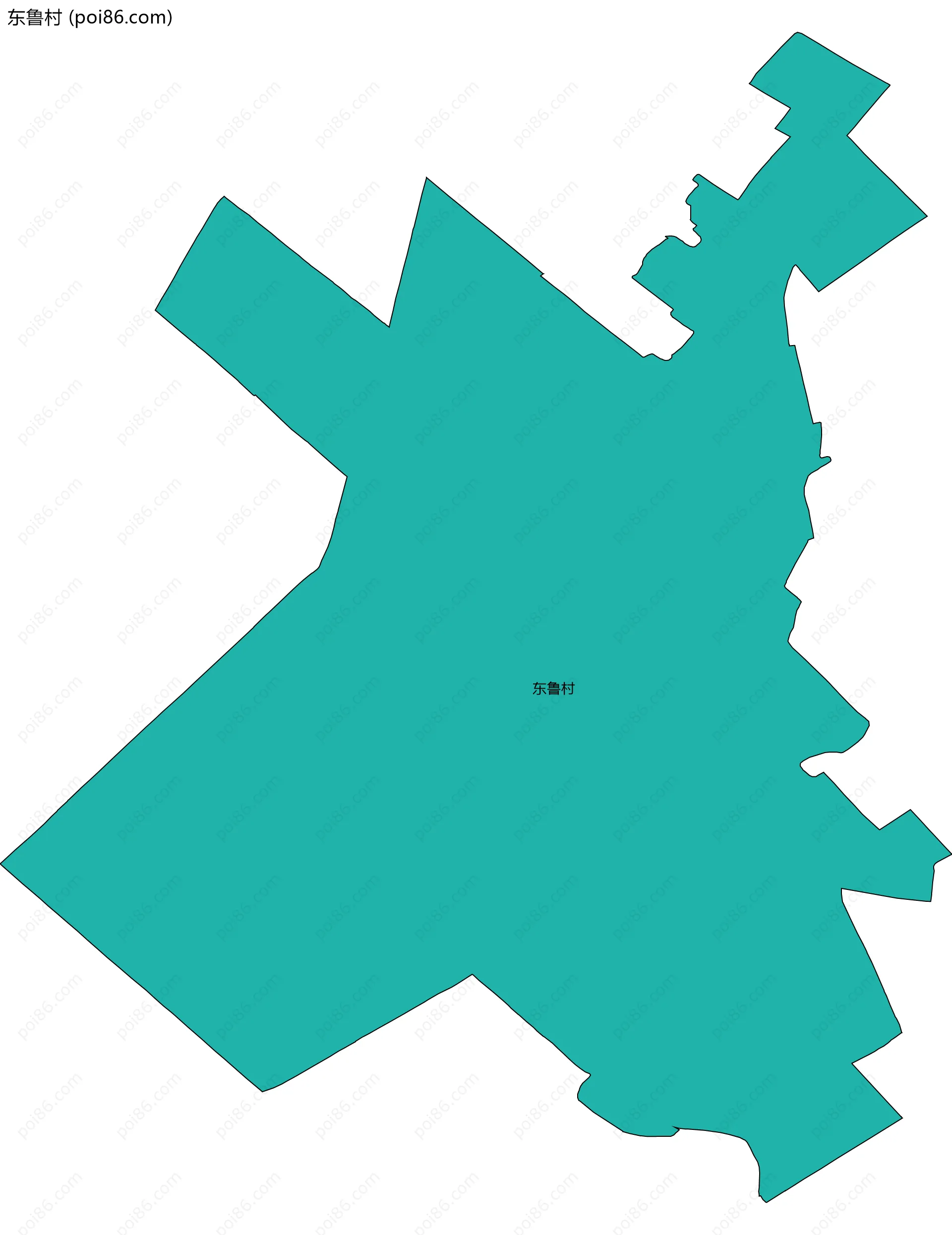 东鲁村边界地图