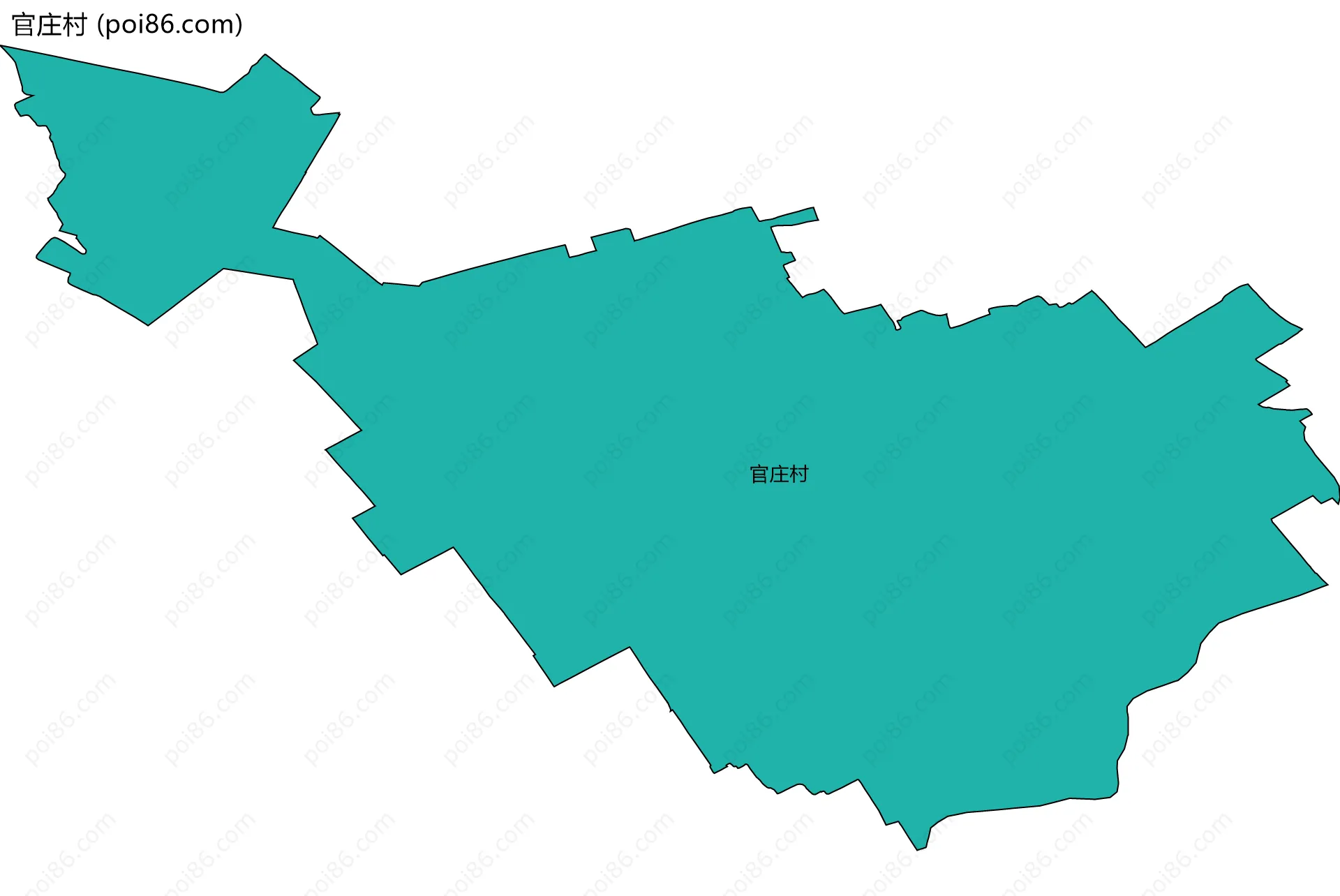官庄村边界地图