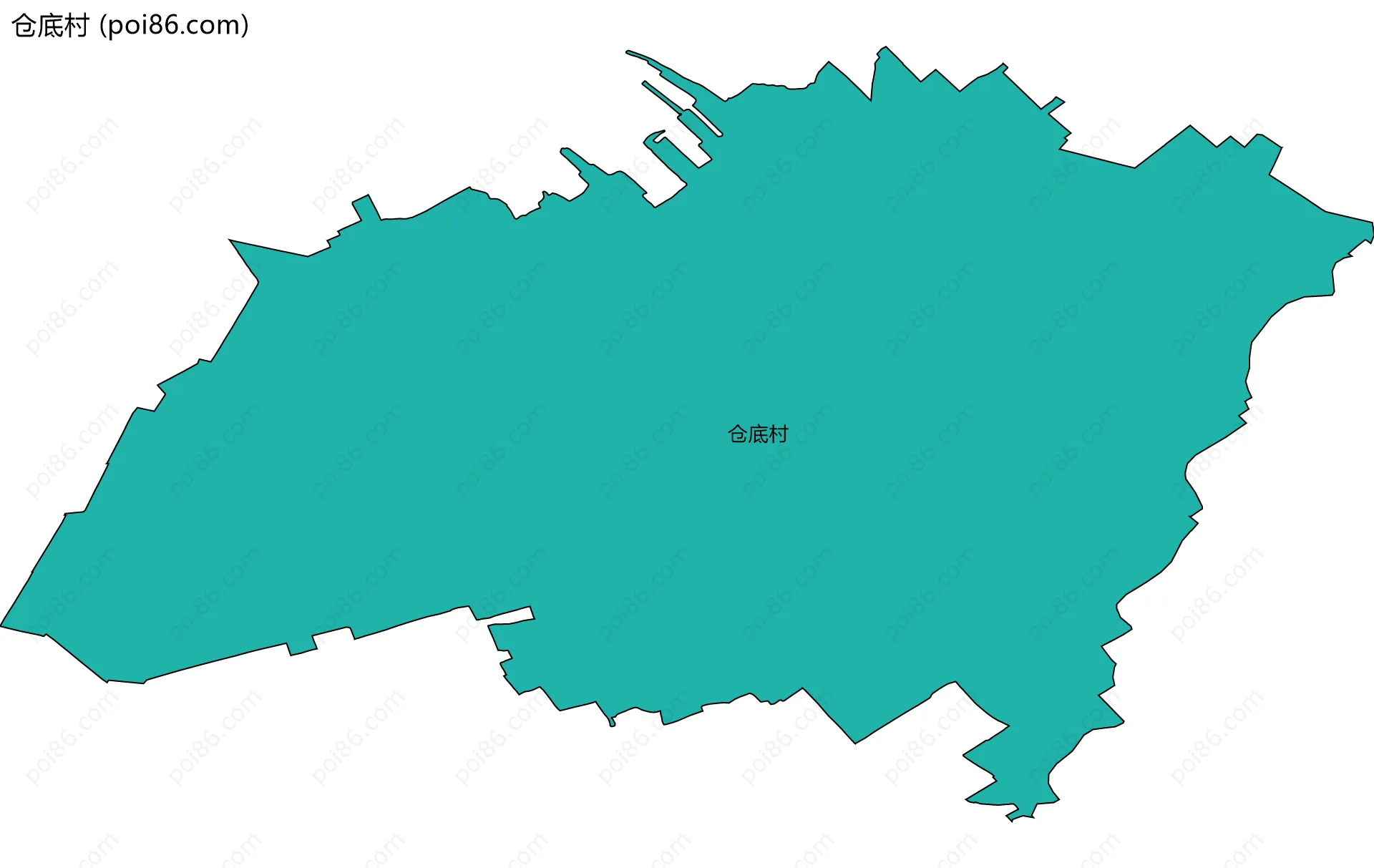 仓底村边界地图