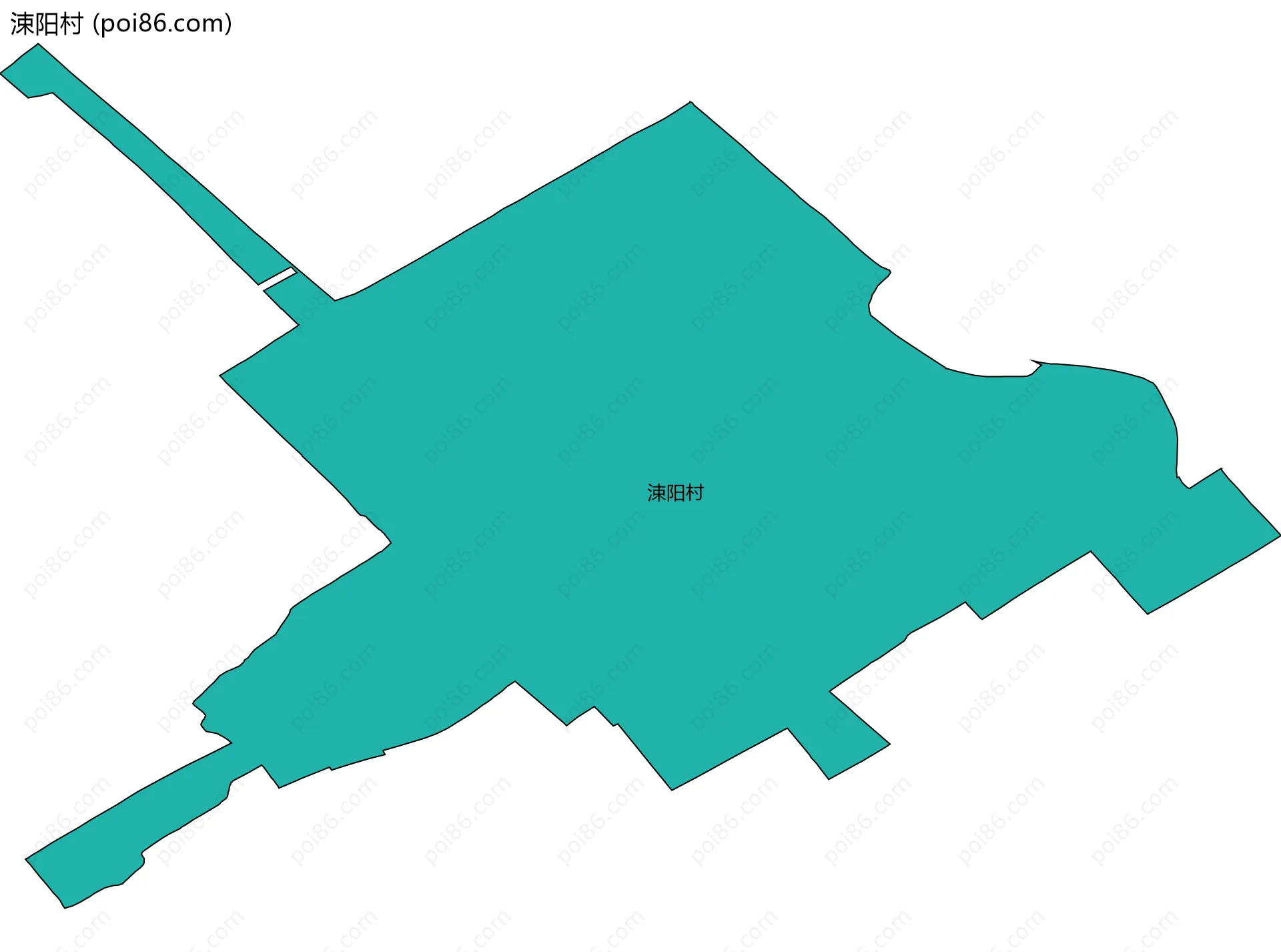 涑阳村边界地图